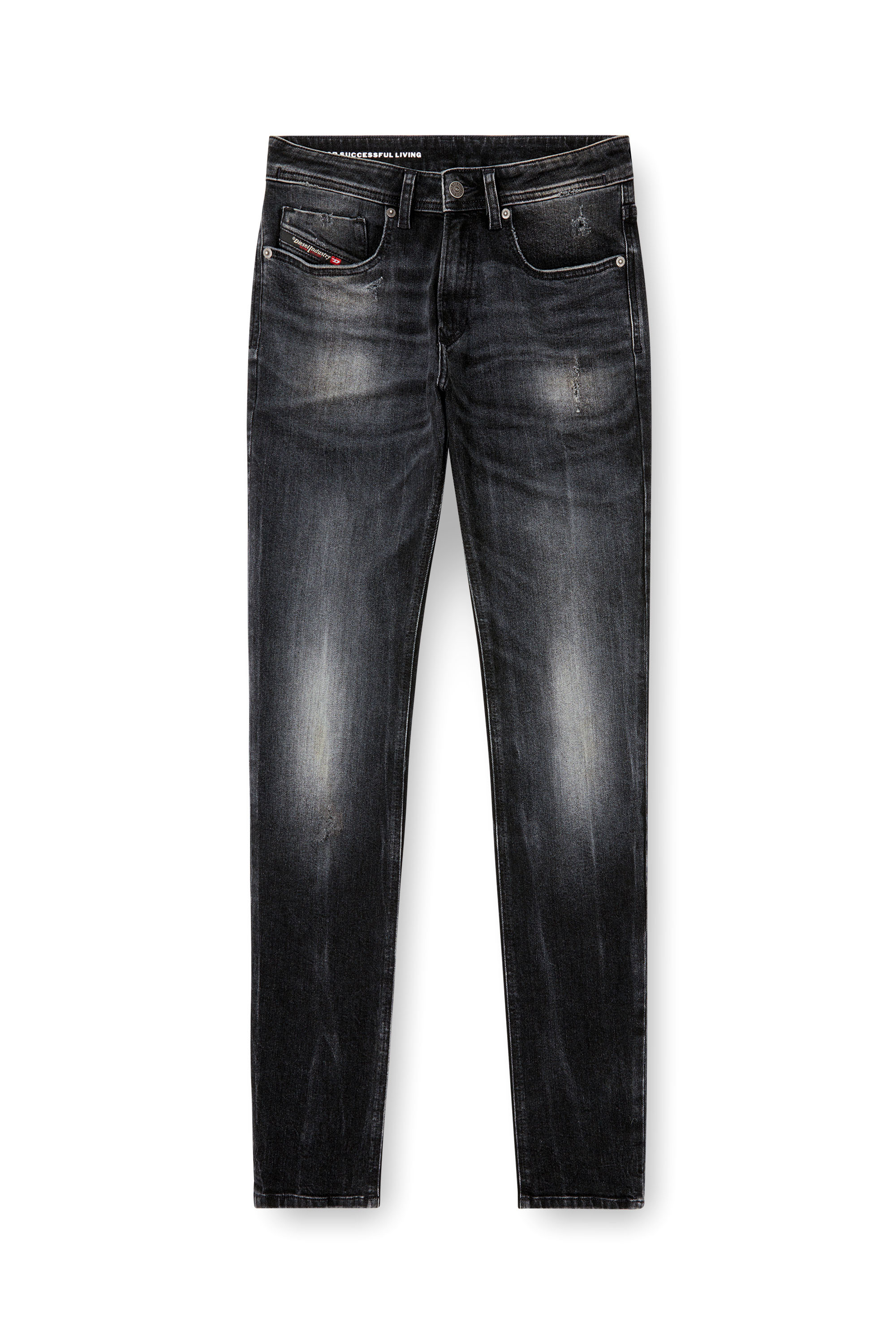 Diesel - Skinny Jeans 1979 Sleenker 0DBDP Hombre, Negro/Gris oscuro - 3