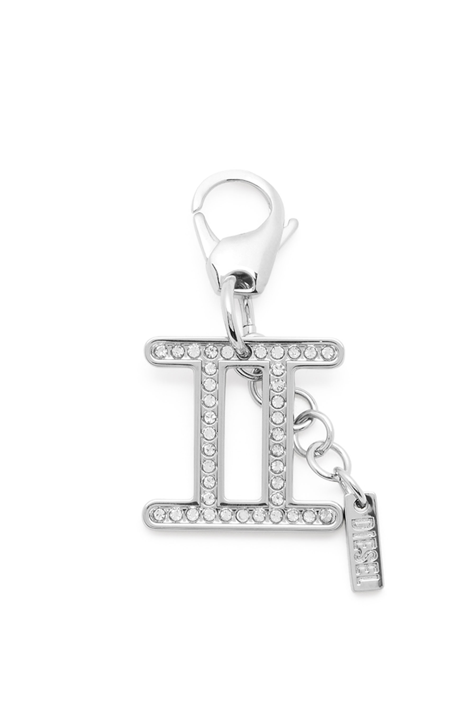 Diesel - CHARM GEMINI, Colgante Metal Gemini con strass Unisex in Plateado - 1