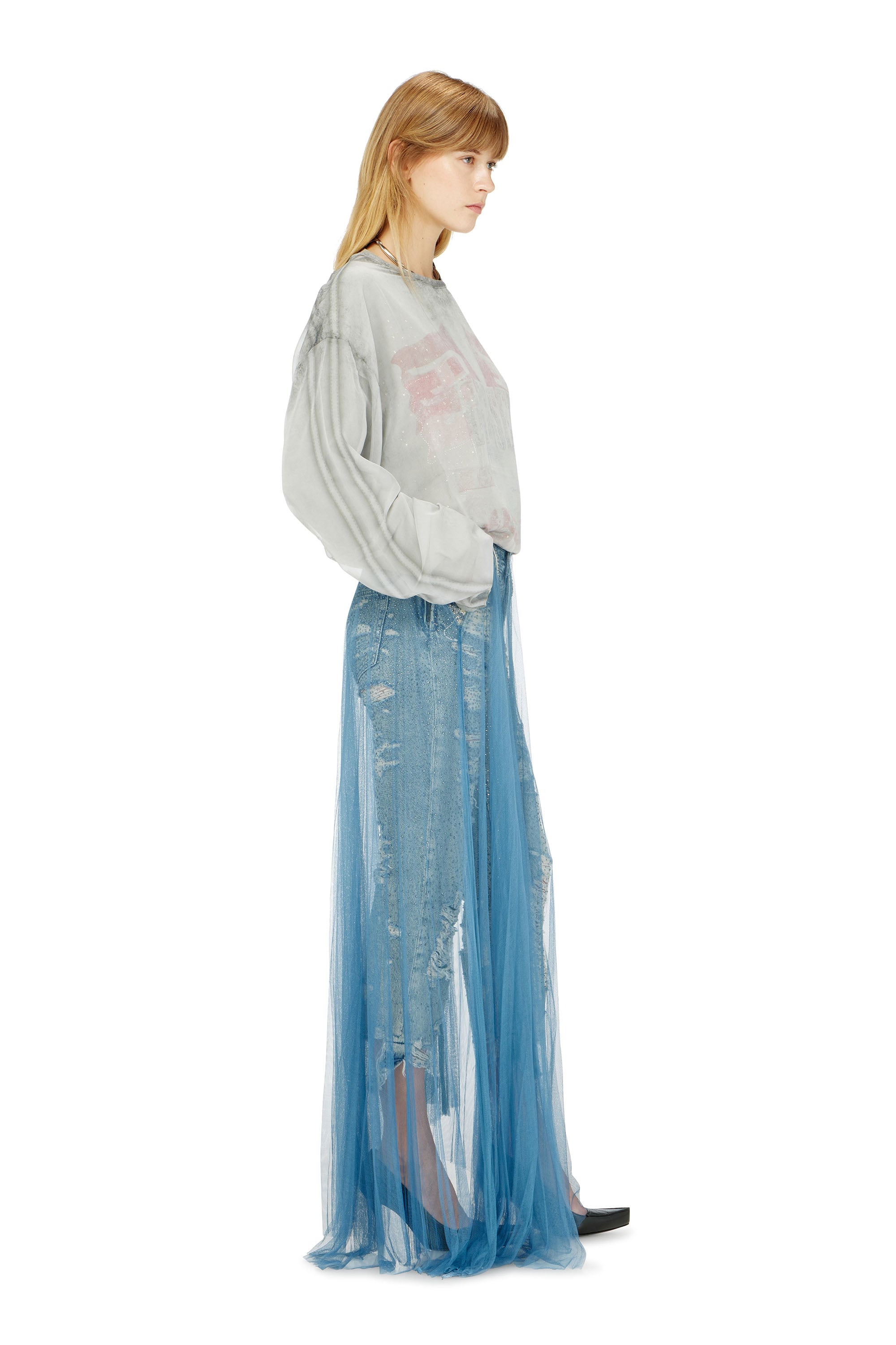 Diesel - Woman's Regular Jeans D-Aisi 0DBER, Medium blue - 3