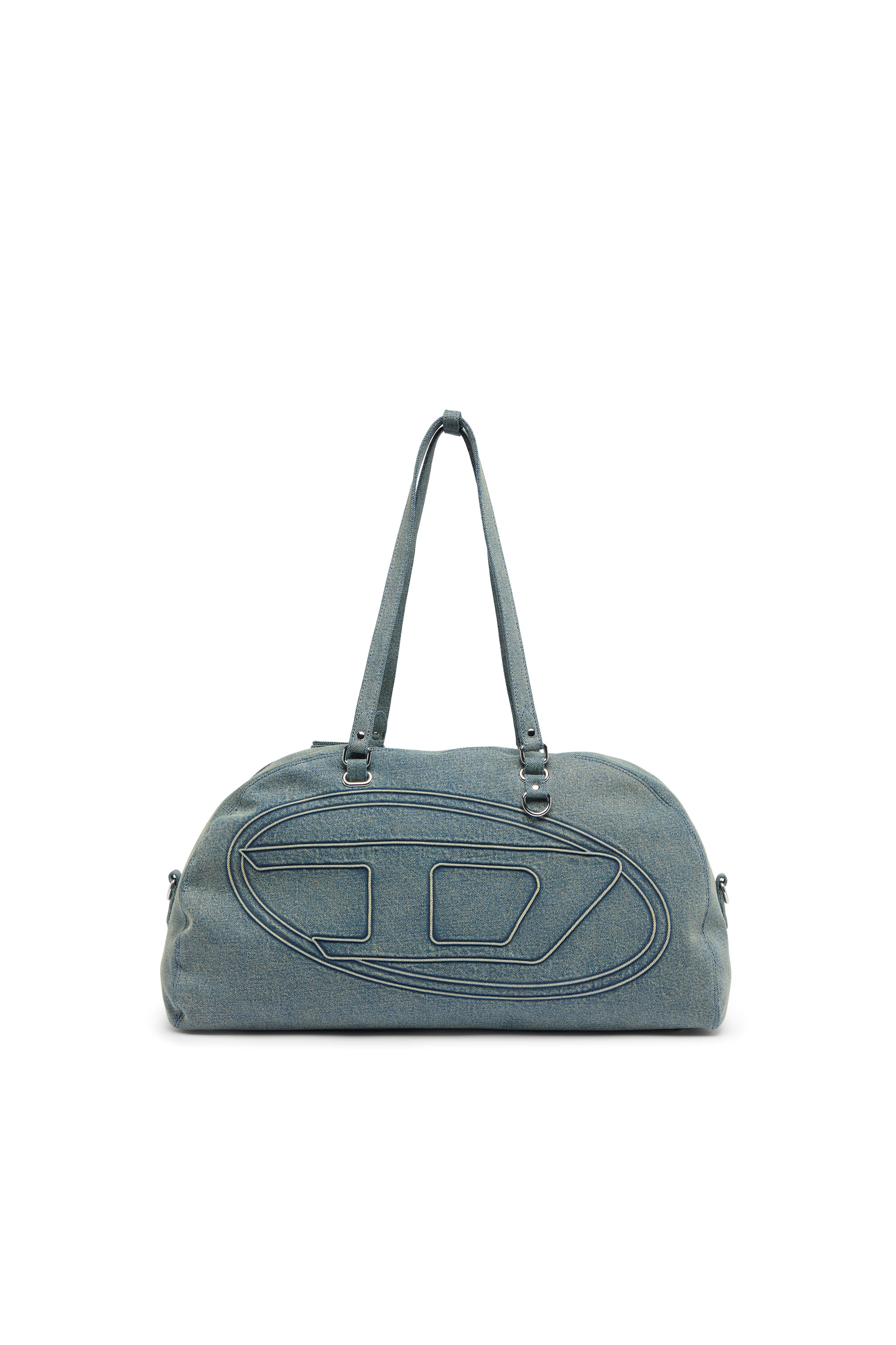 Diesel - 1DR DOME SOFT DUFFLE XL, 1DR Dome-Bolso de denim con logo Oval D Unisex in Azul marino - 1