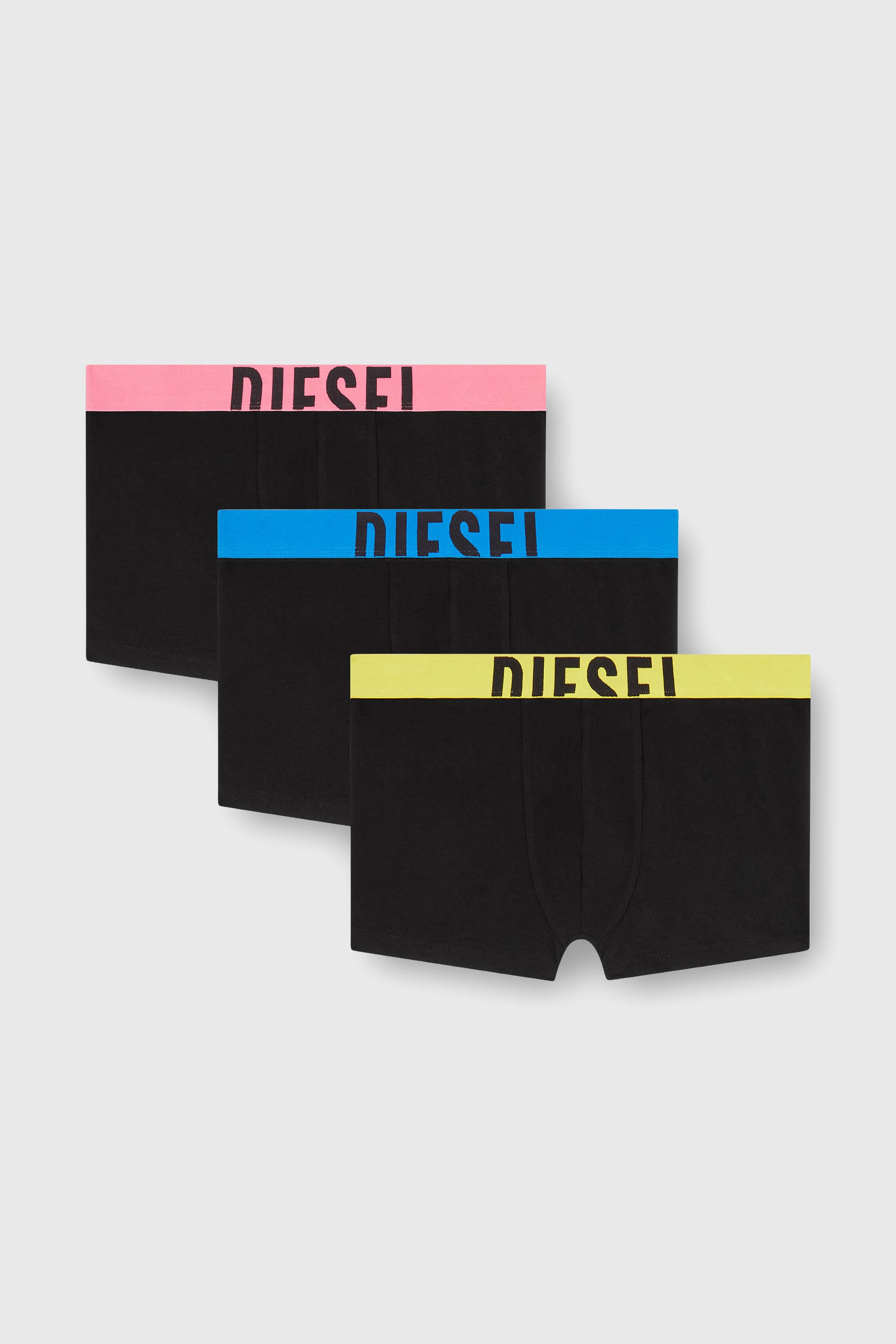Diesel - DAMIEN-D-POP-3PACK-40, Paquete de tres b&oacute;xers ajustados de algod&oacute;n el&aacute;stico Hombre in Negro - 1