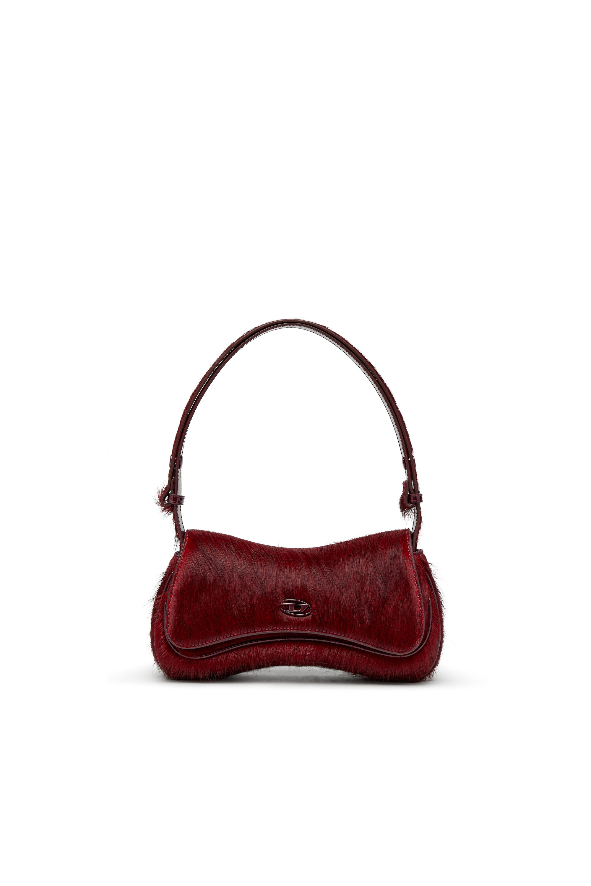 Diesel - PLAY CLUTCH, Bolso tipo clutch de cuero peludo coloreado Mujer in Rojo - 1