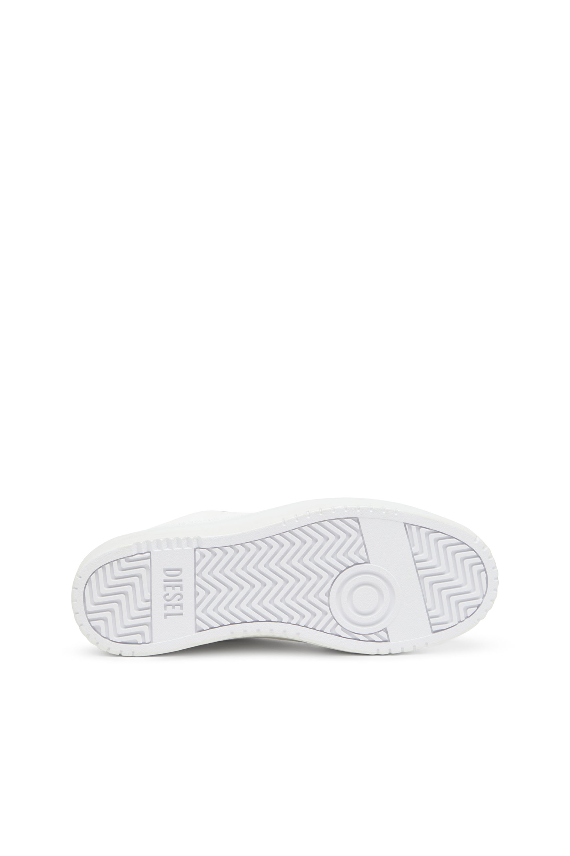 Diesel - S-TRACKER-D LOW, Deportivas de cuero que se sumergieron en silicona Hombre in Blanco - 4