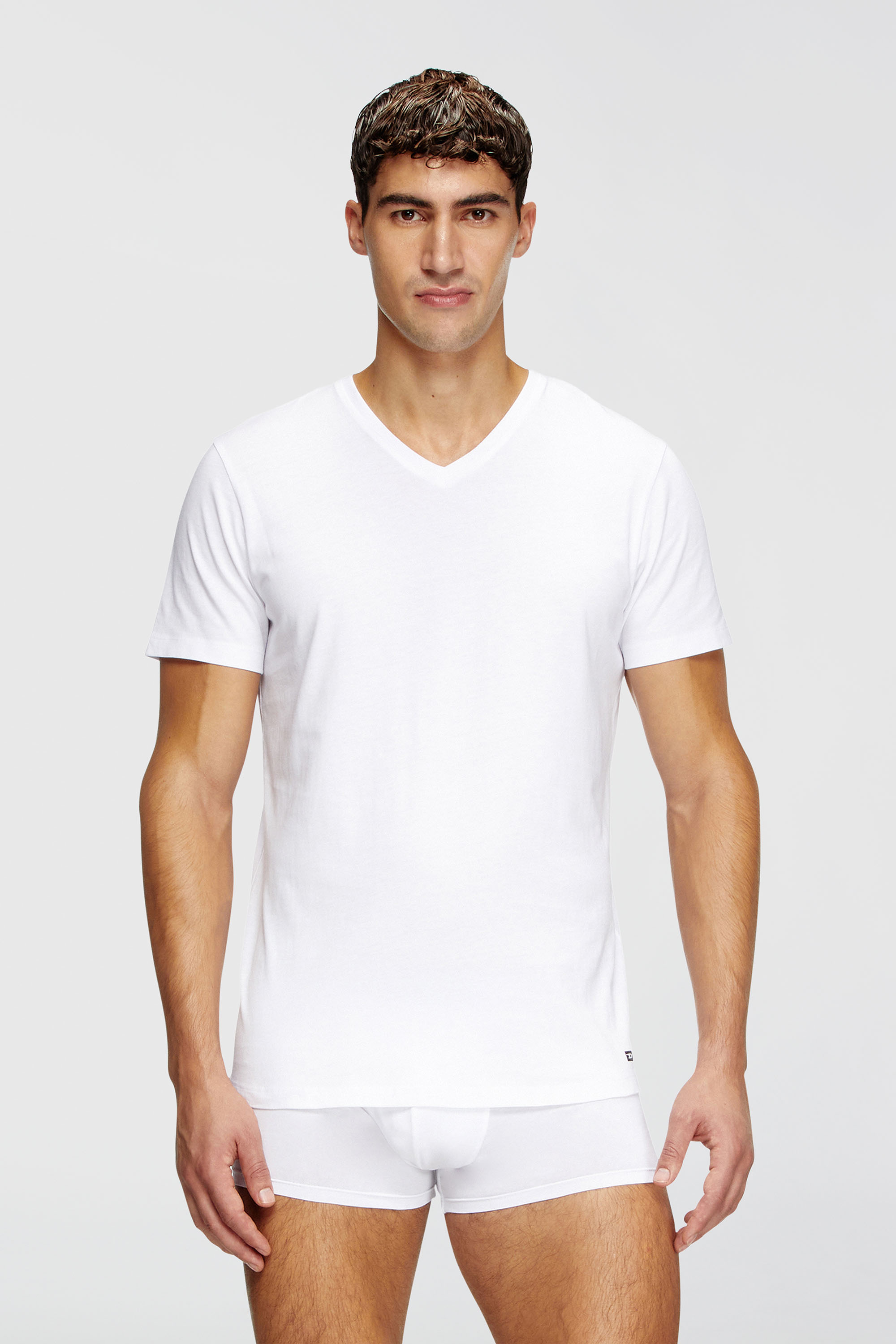 Diesel - MICHAEL-D-BOX-3PACK, Lote de tres camisetas con cuello de pico Hombre in Blanco - 2