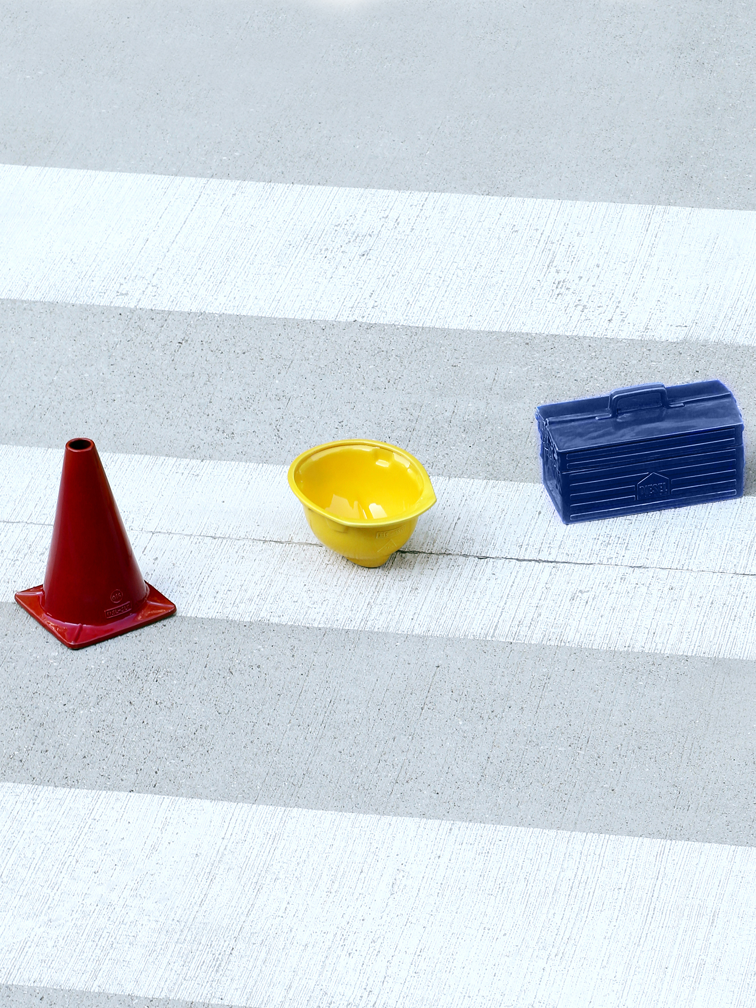 Diesel - 11056 WORK IS OVER, Caja de herramientas de porcelana azul Unisex in Azul marino - 6