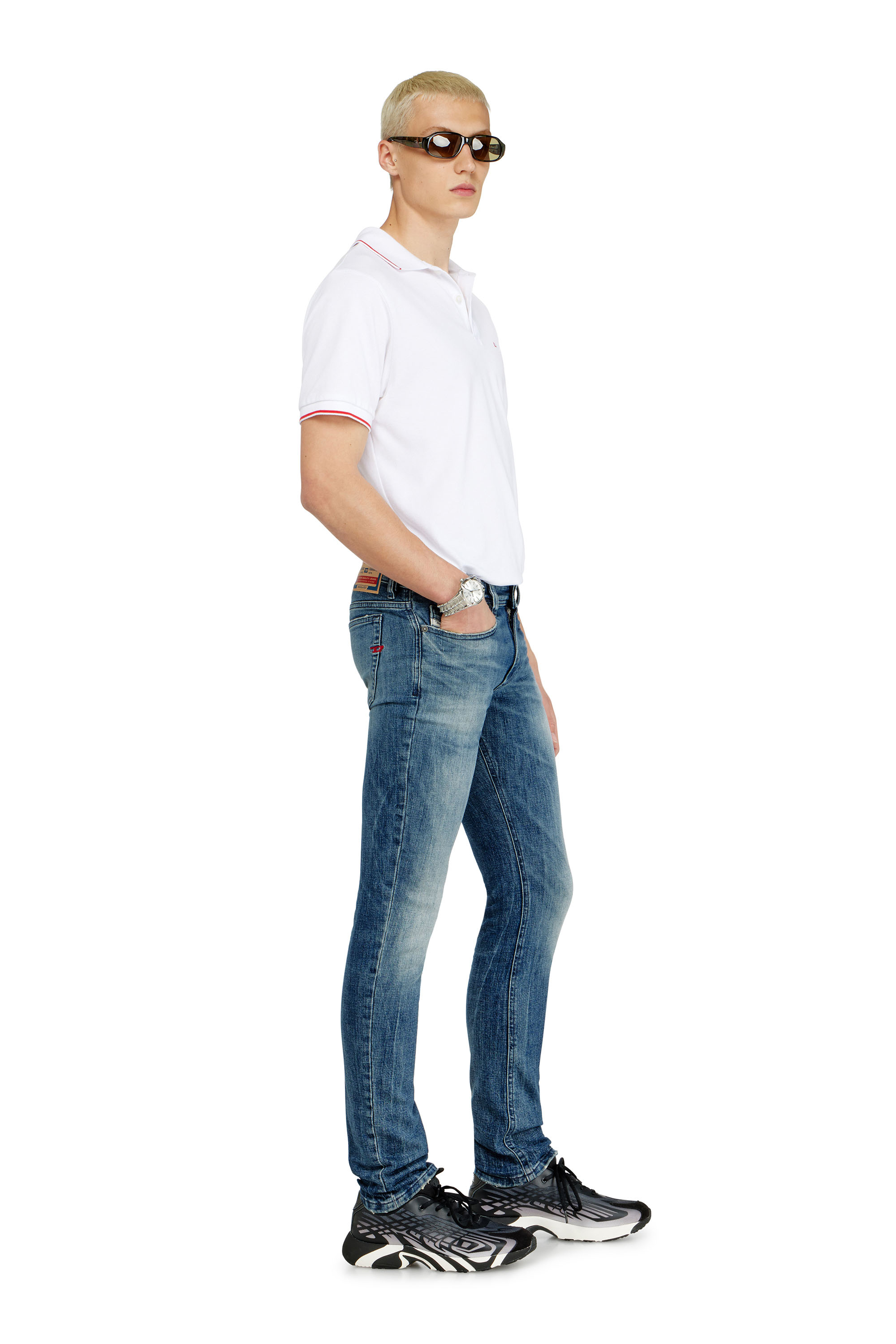Diesel - Skinny Jeans 1979 Sleenker 0KBBE Hombre, Azul medio - 2