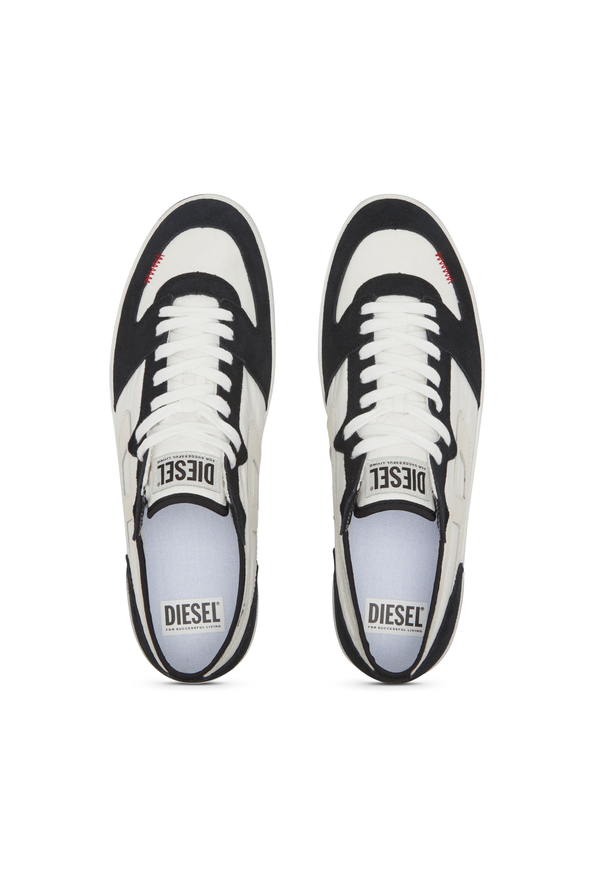 Diesel - S-LEROJI D-1 LOW, Deportivas de ripstop acolchado y gamuza Hombre in Multicolor - 6