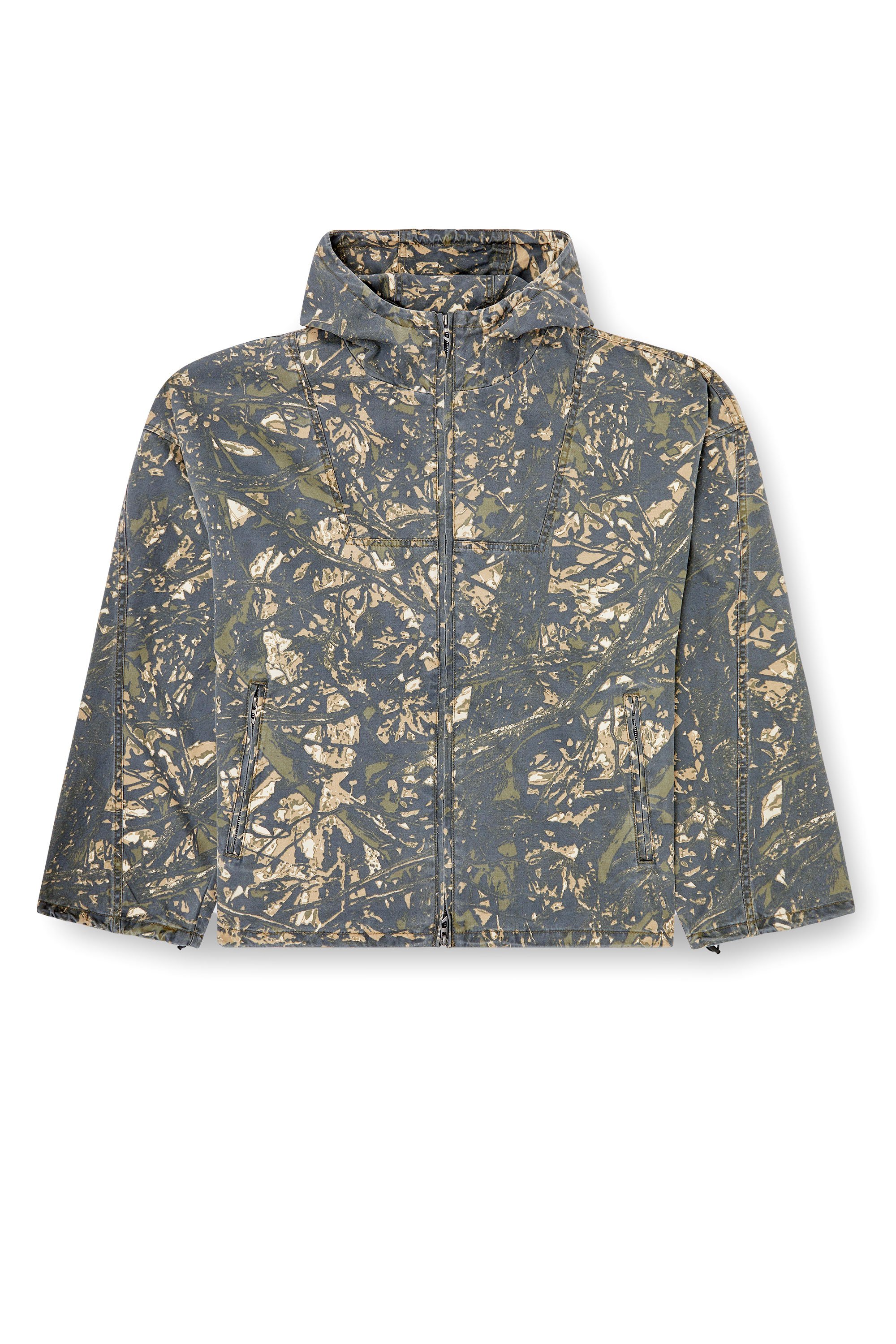 Diesel - J-LINT, Chaqueta con capucha con estampado de camuflaje Hombre in Multicolor - 3