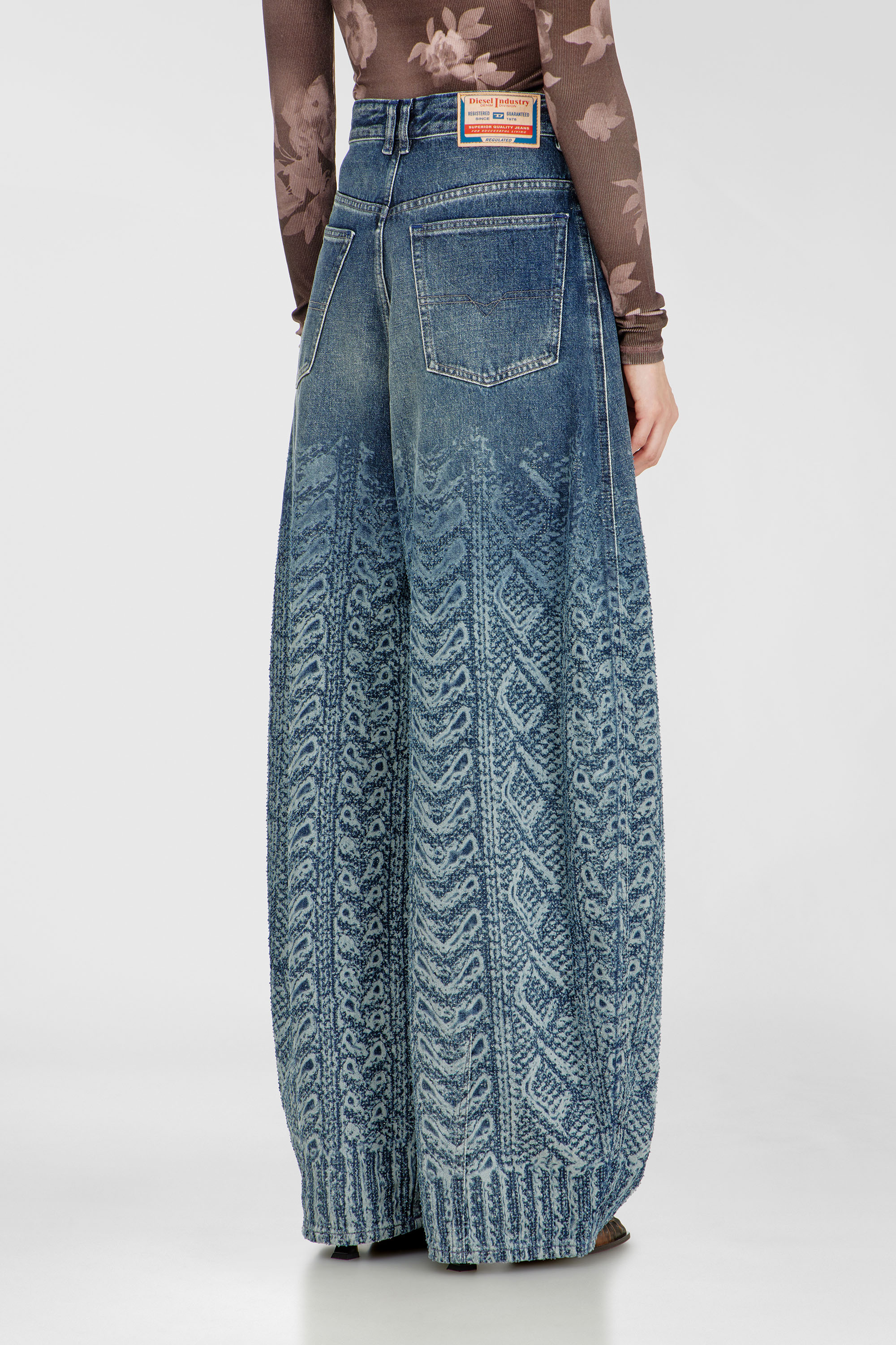 Diesel - Relaxed Jeans 1987 D-Khelz 007EV Mujer, Azul Oscuro - 5
