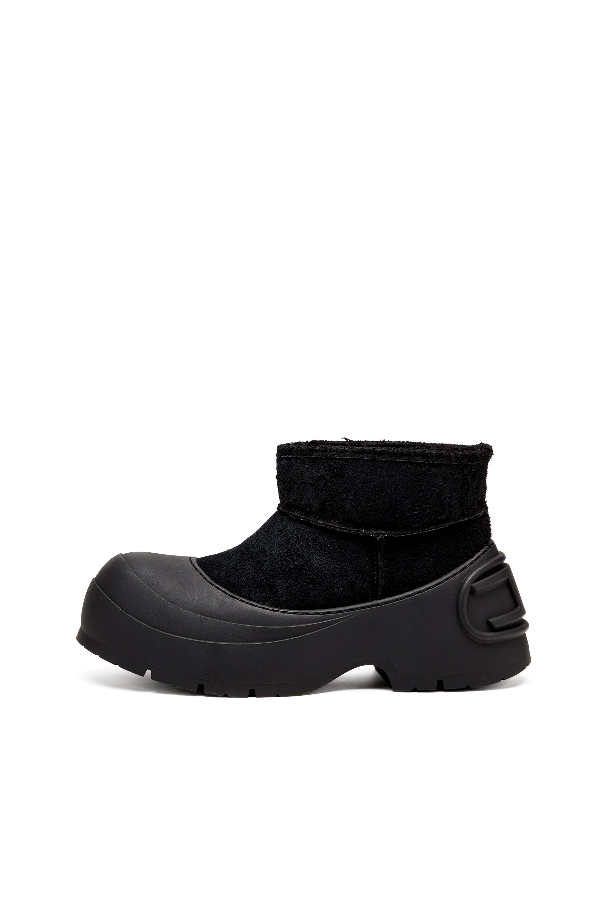 Diesel - D-DONALD MONTONE, D-Donald-Botines gruesos con suela dentada Hombre in Negro - 7