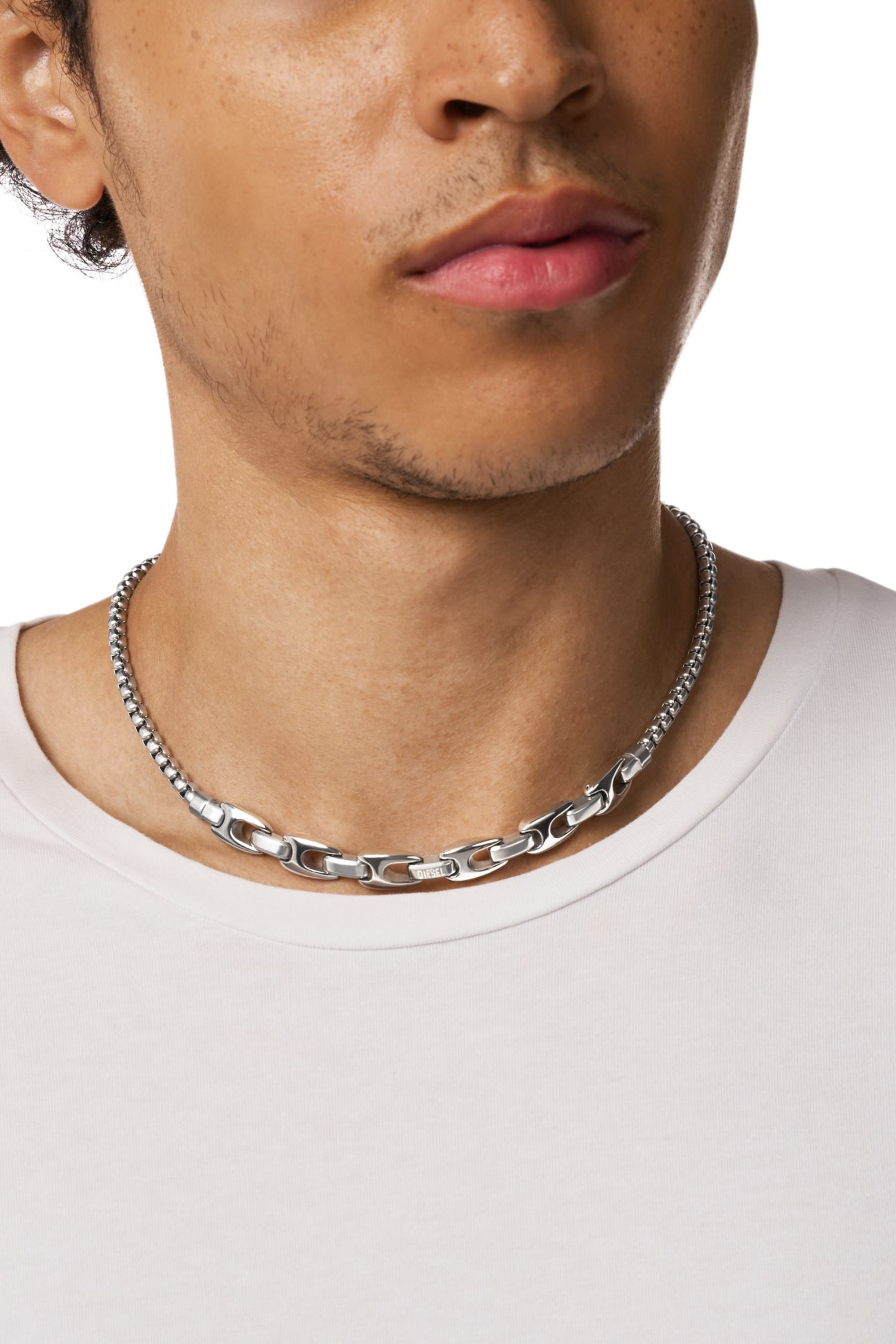 Diesel - DX1650040 JEWELLERY, Unisex's Stainless steel drop earring in Silver - 4