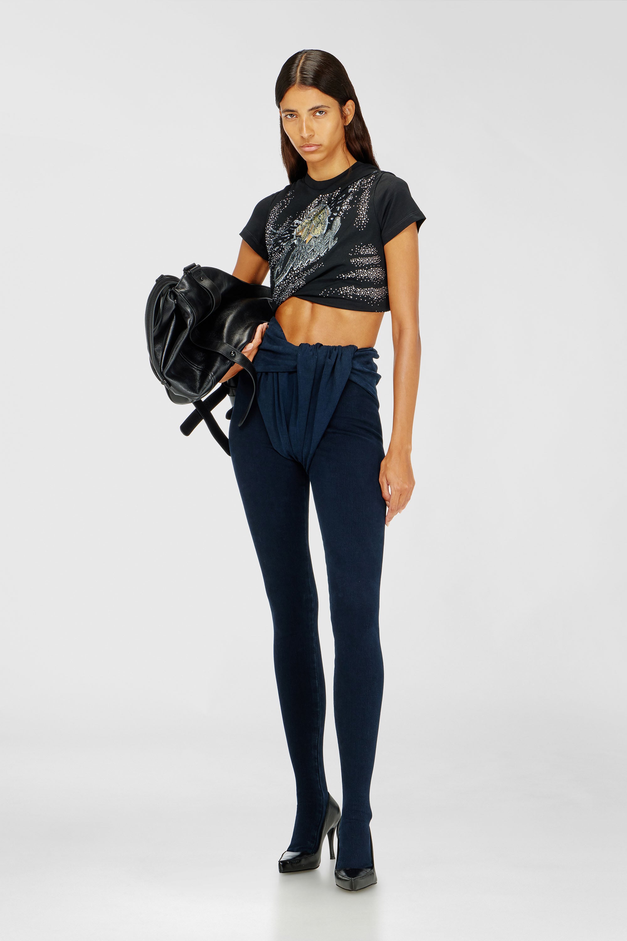 Diesel - Skinny Jeans D-Velly 09R36 Mujer, Azul Oscuro - 2