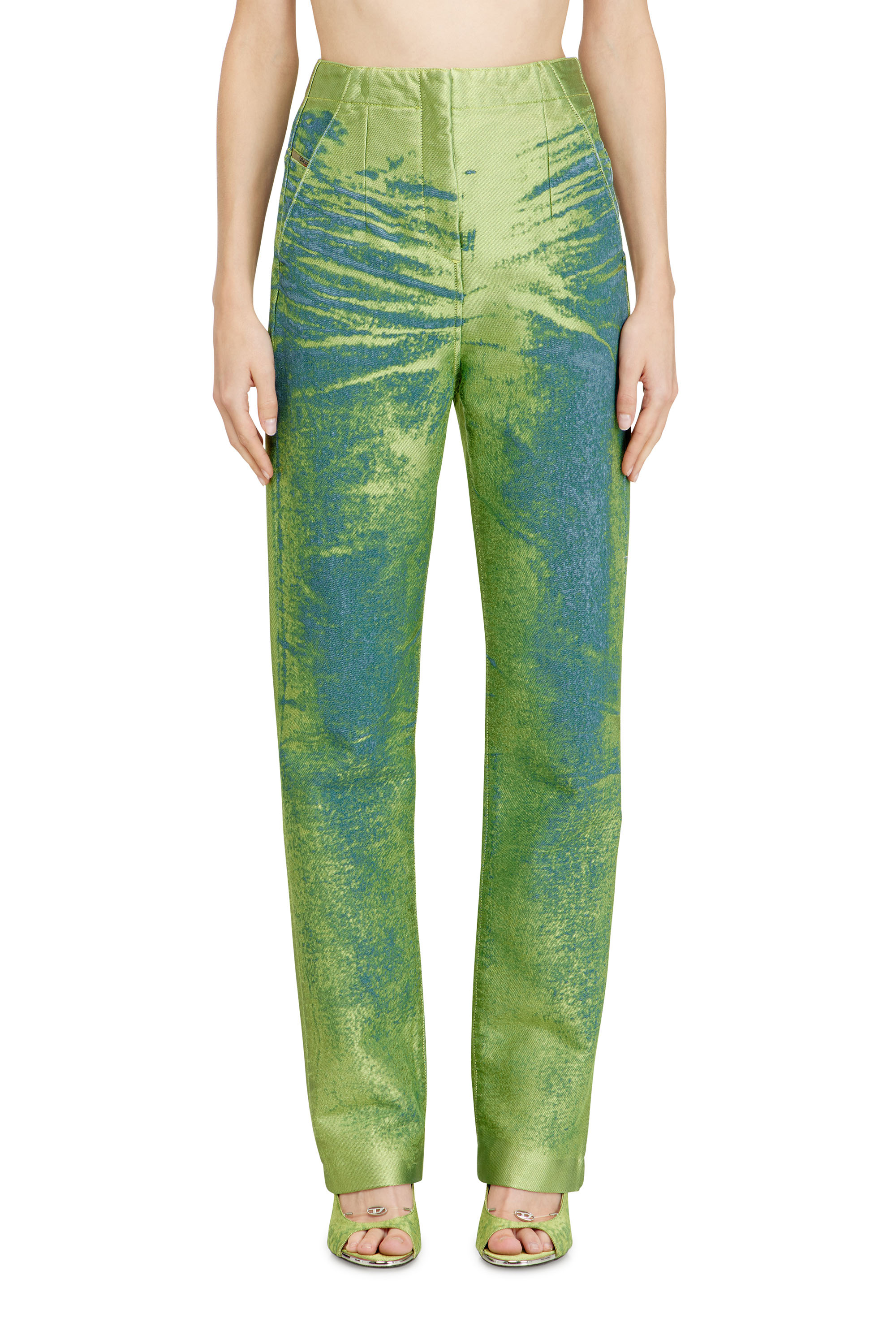 Diesel - Slim Jeans D-DRELIAN 0EFDK Mujer, Verde - 1