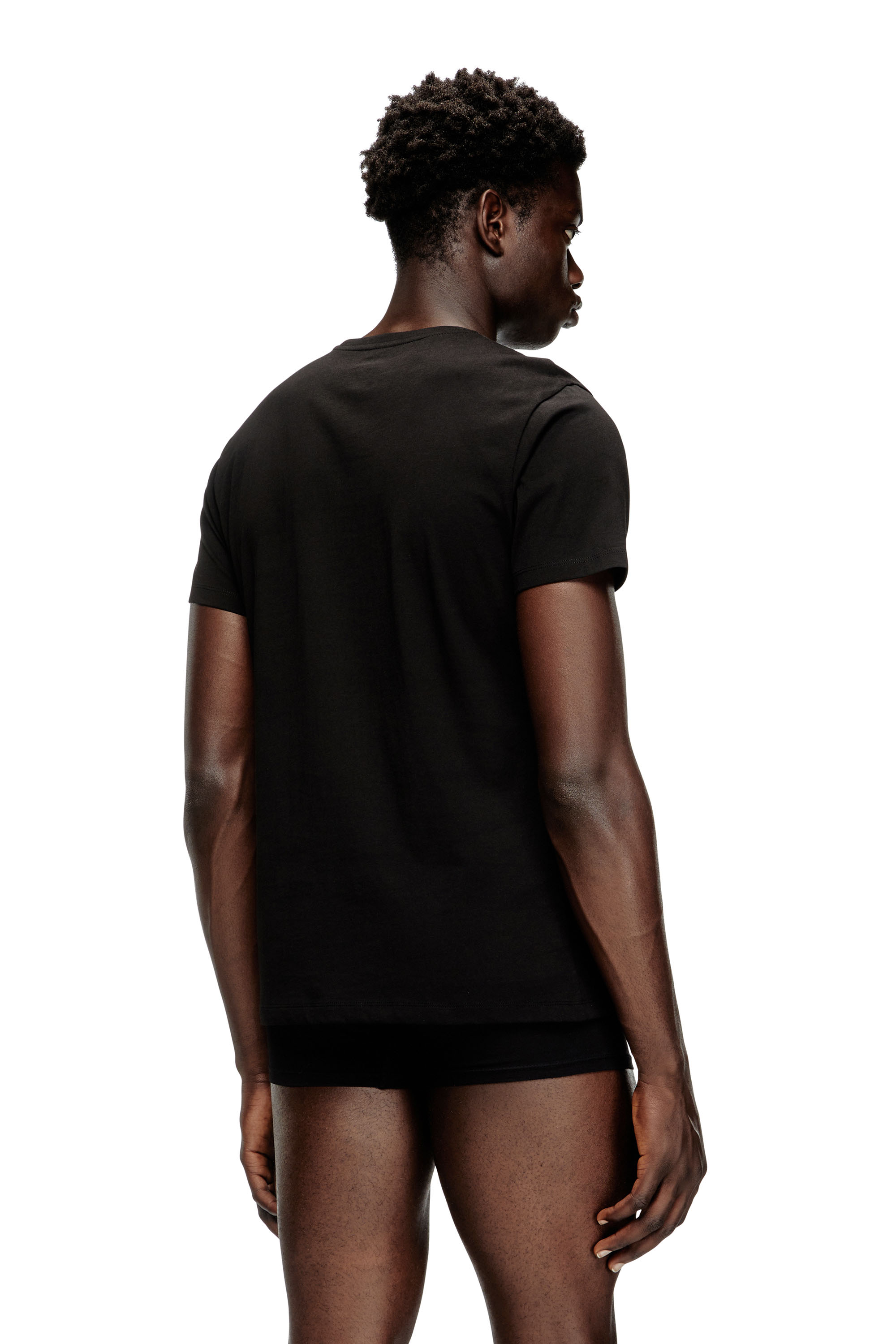 Diesel - MICHAEL-D-BOX-3PACK, Lote de tres camisetas con cuello de pico Hombre in Negro - 4