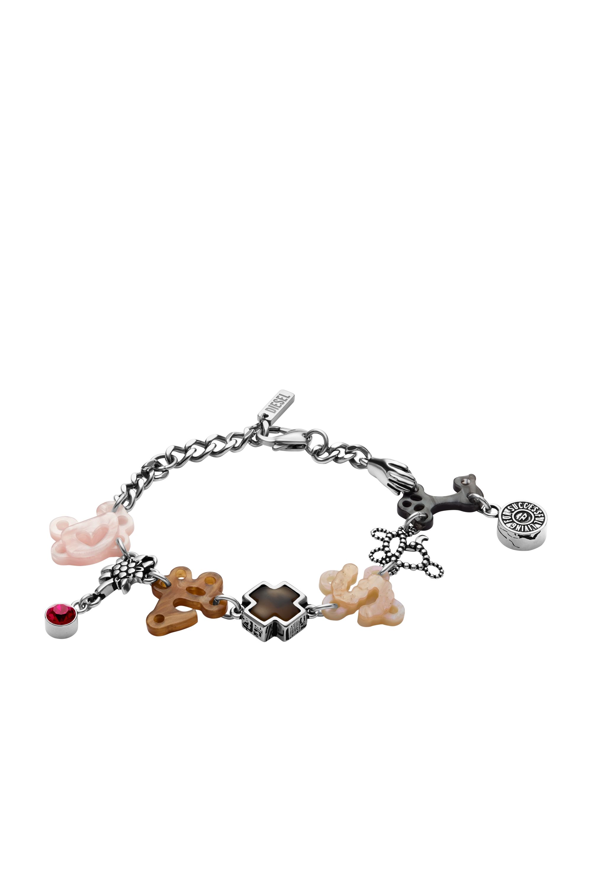 Diesel - DX1561040 JEWEL, Pulsera de cadena de acero inoxidable Unisex in Multicolor - 1