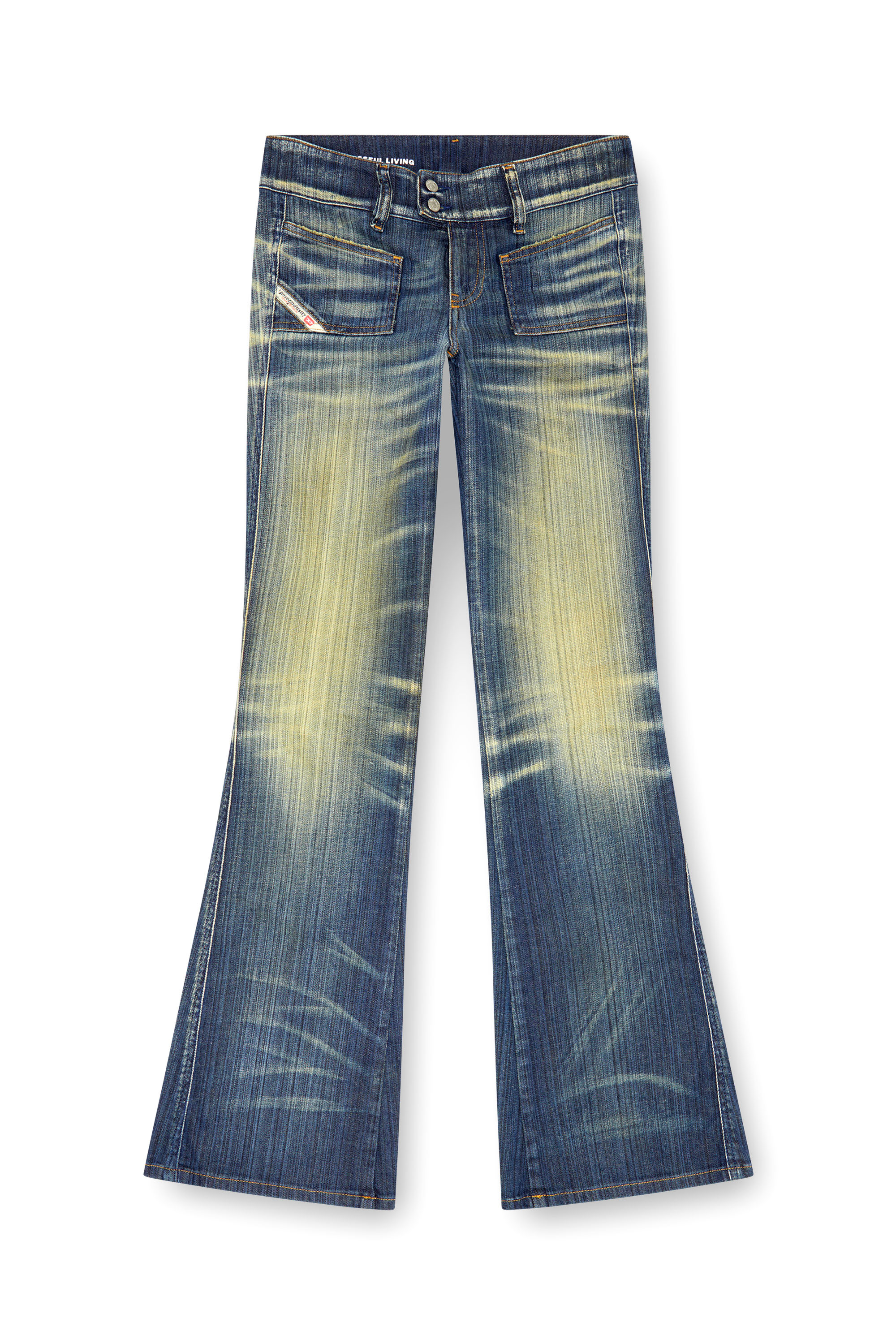 Diesel - Bootcut and Flare Jeans D-Hush 09J46, Mujer Bootcut y Flare Jeans - D-Hush in Azul marino - Image 6