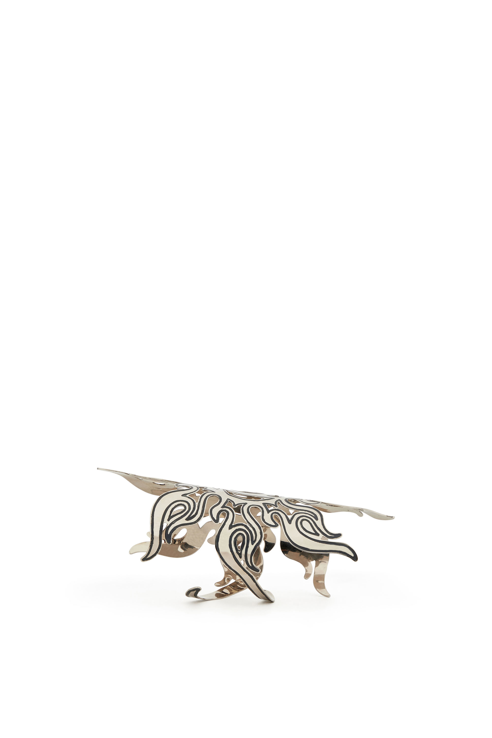 Diesel - TRIBAL SUN ARMBAND, Brazalete tribal de sol Mujer in Plateado - 3