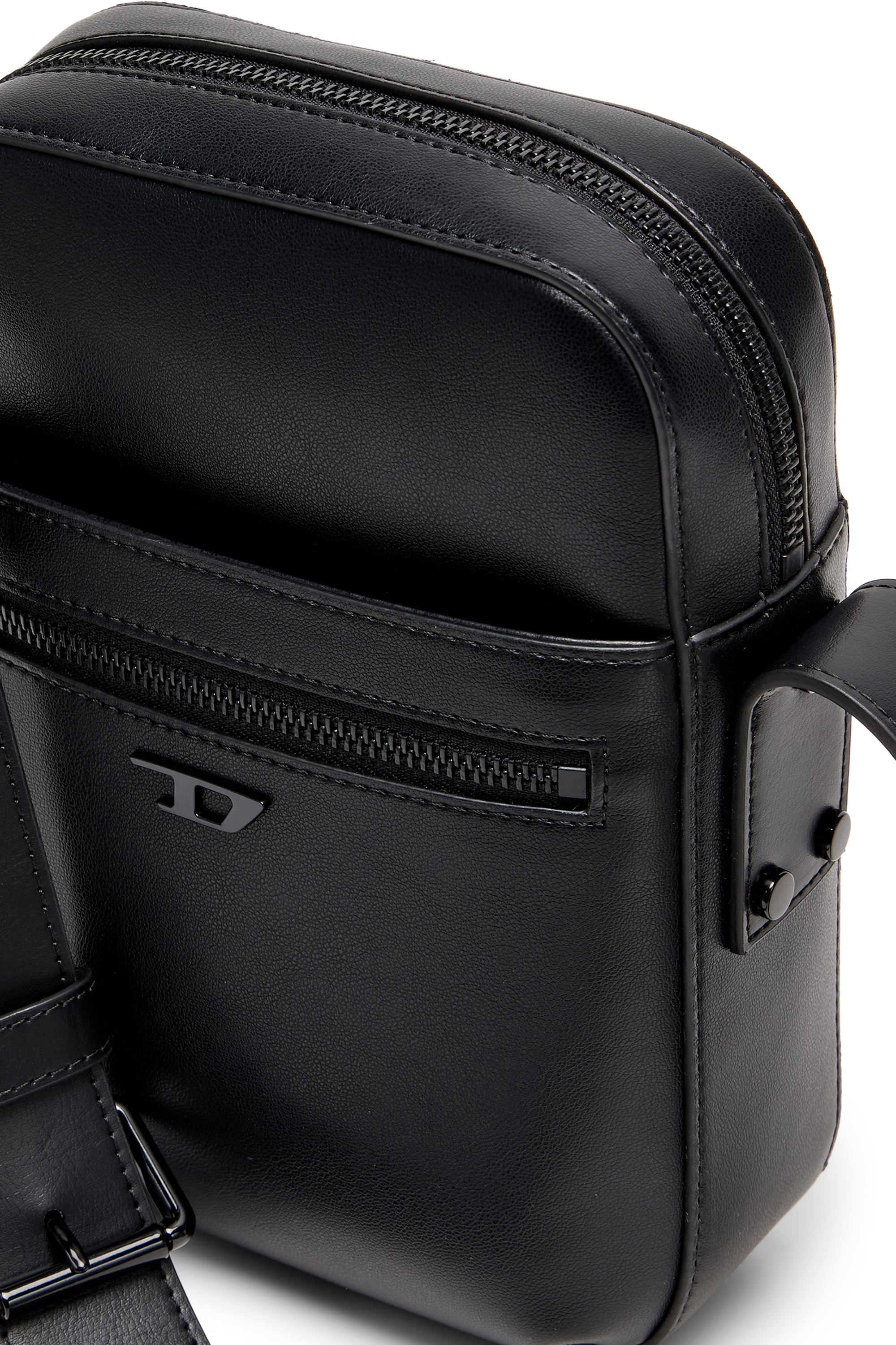 Diesel - RIVET-D CROSSBODY, Rivet-D - Bolso bandolera de PU con detalles de tachuelas Hombre in Negro - 5