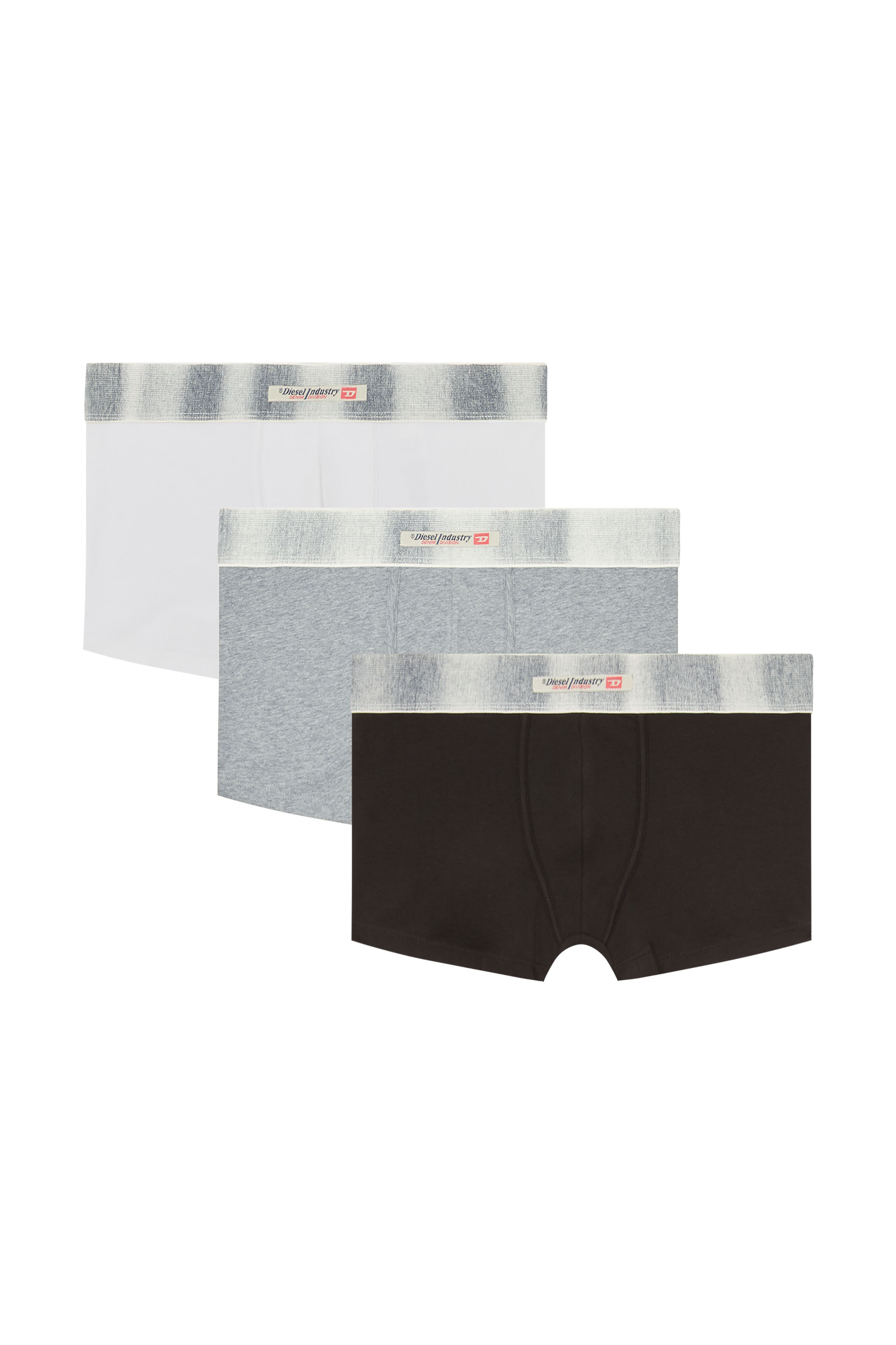 Diesel - DAMIEN-DNM-3PACK, Paquete de tres b&oacute;xers de algod&oacute;n el&aacute;stico con cinturilla de sat&eacute;n Hombre in Multicolor - 2