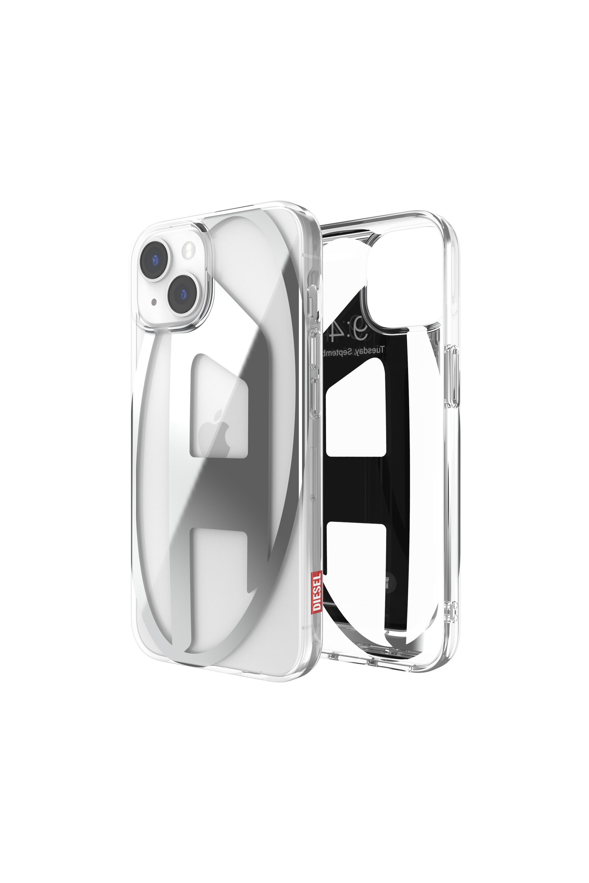 Diesel - 50293 MOULDED CASE, Funda oval D en TPU por iPhone 14 Unisex in Blanco - 1