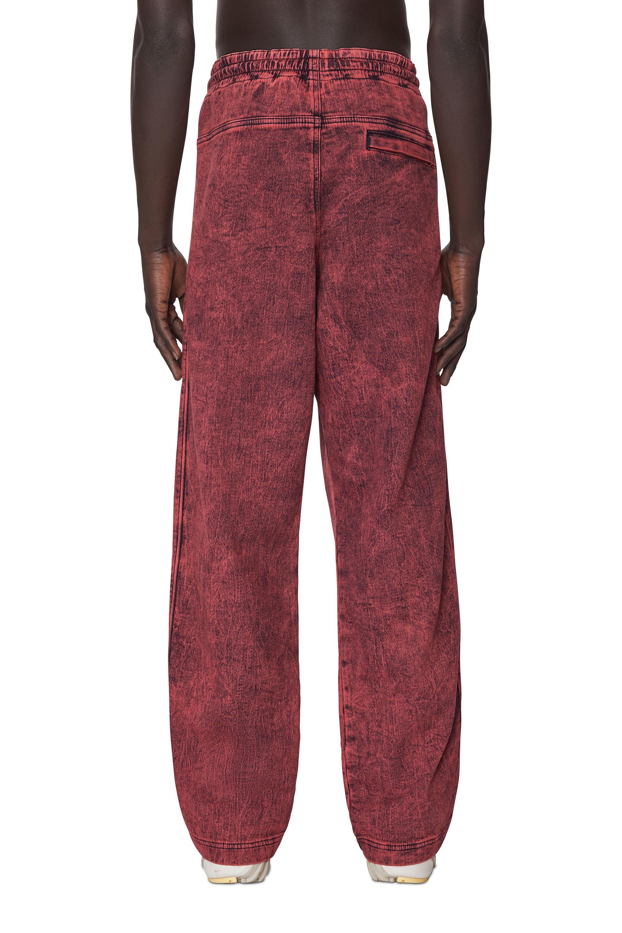 Diesel - D-Martians Track Denim 09D16 Straight, Rojo - Image 2
