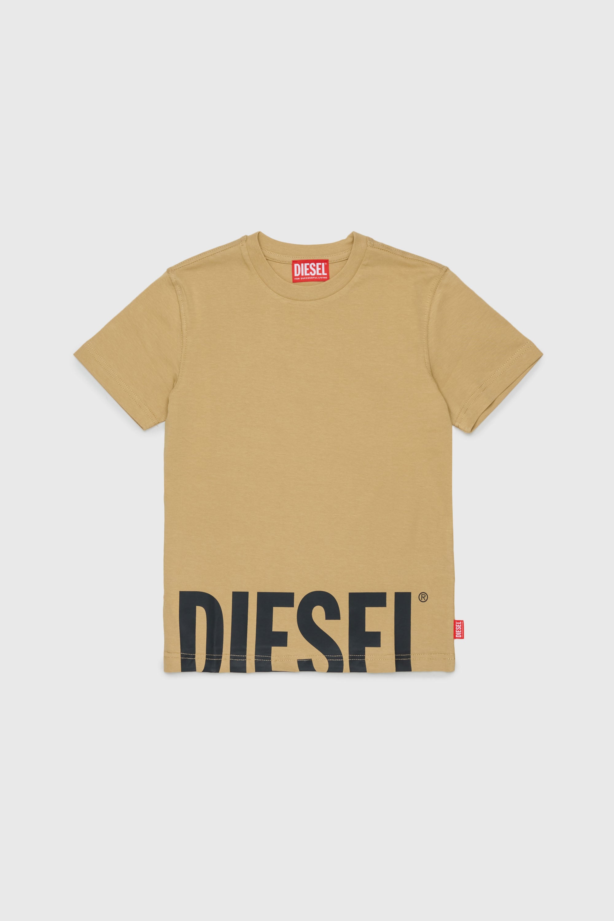 Diesel - TPRES, Camiseta con logo recortado Hombre in Marr&oacute;n - 1