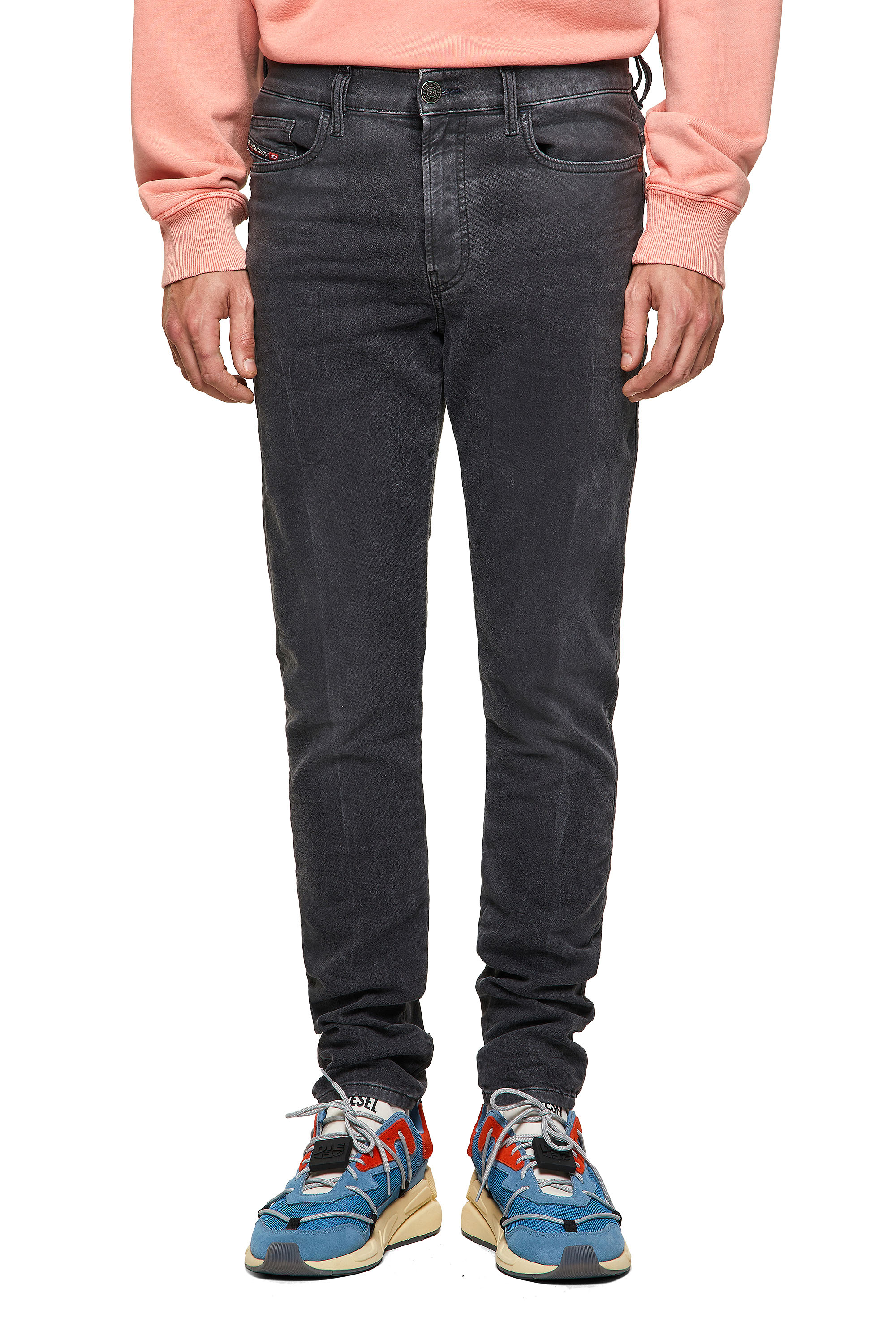 D-Amny JoggJeans® 09A74, Negro/Gris oscuro - Vaqueros