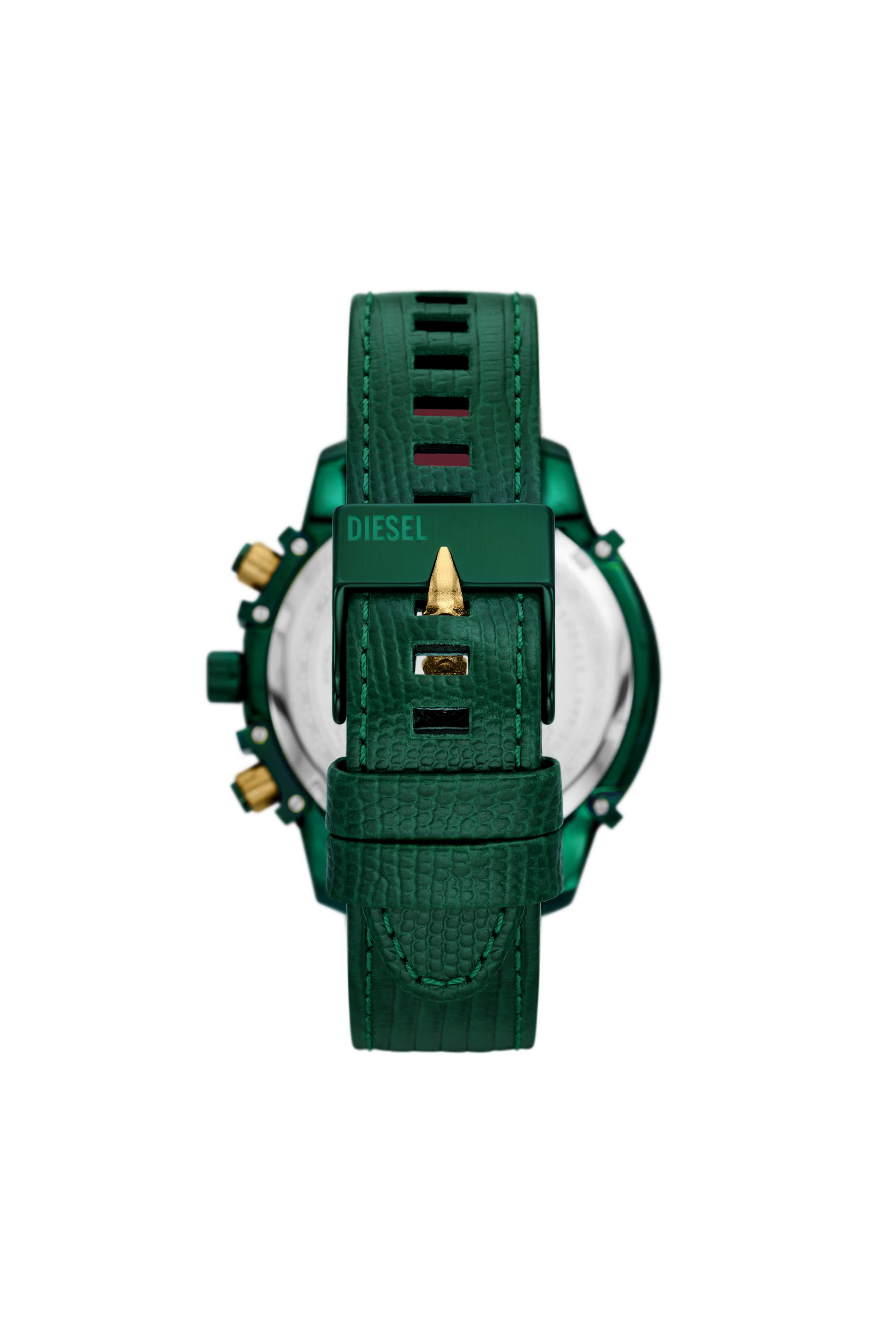 Diesel - DZ4651, Reloj Griffed de cuero verde con cronógrafo Hombre in Verde - 2