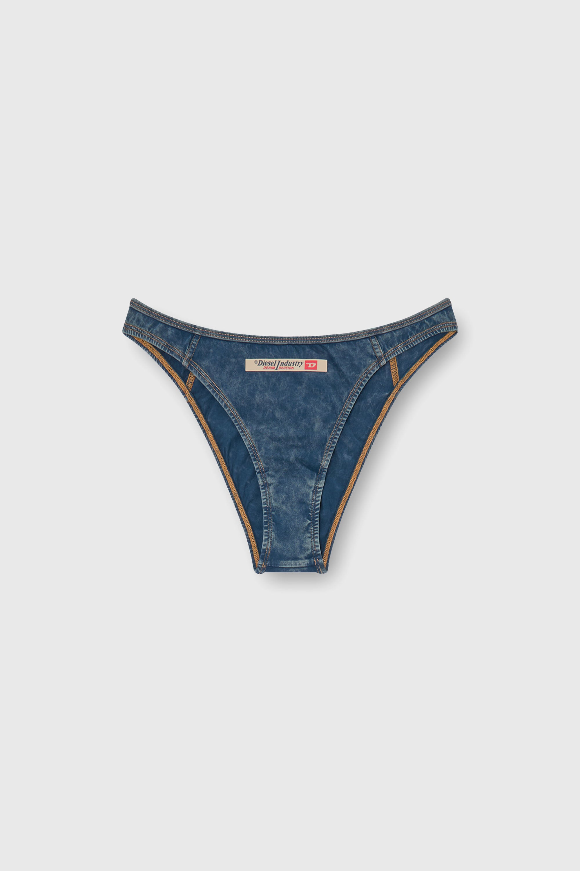 Diesel - AILEEN-DNM, Braguitas brasile&ntilde;as de algod&oacute;n con efecto denim Mujer in Azul marino - 2