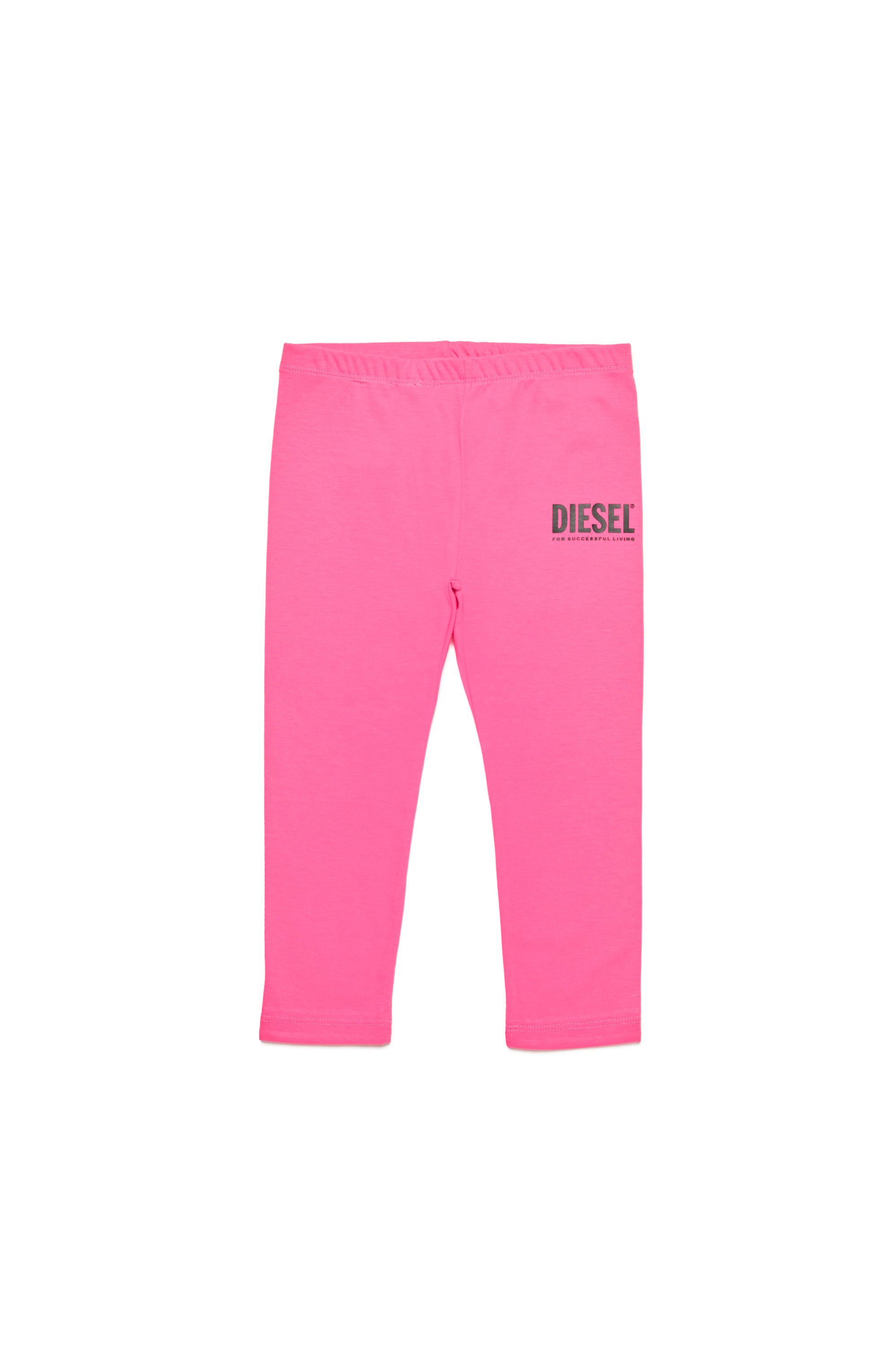Diesel - PANB, Mujer Pantalones de algodón con estampado de logotipo in Rosa - Image 1