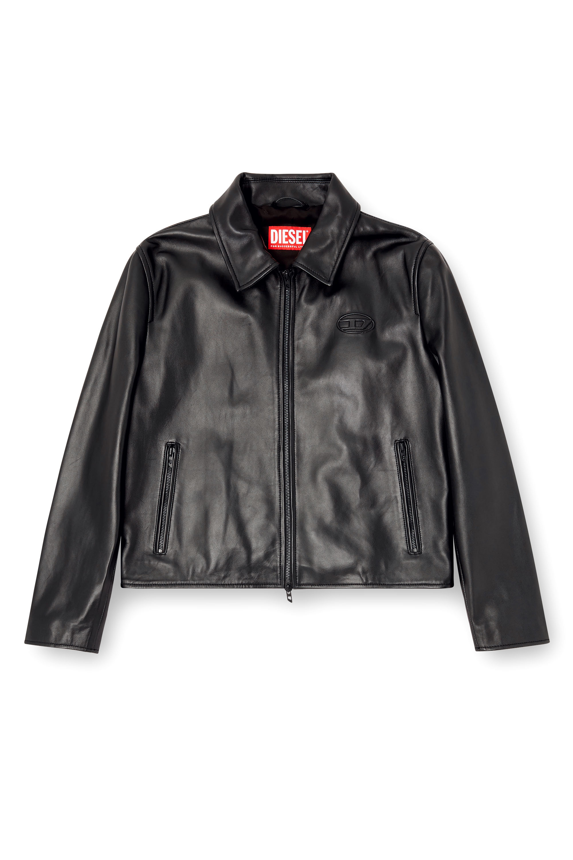 Diesel - L-AMAR-FEM-S2, Chaqueta Coach de cuero Mujer in Negro - 3