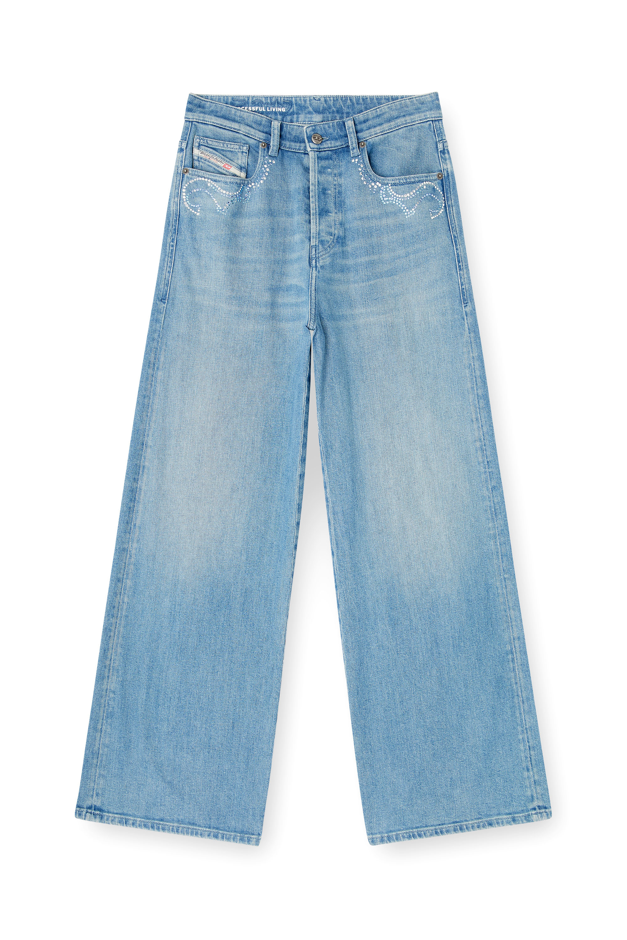 Diesel - Relaxed Jeans 1996 D-Sire 09Q18 Mujer, Azul medio - 3