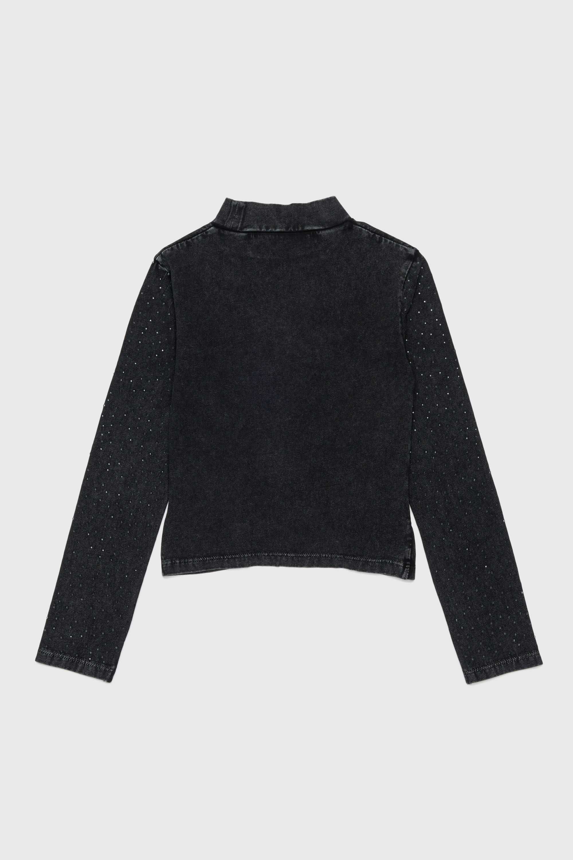 Diesel - TKNOT, Woman's Twist-hem top with rhinestones in Black - 2
