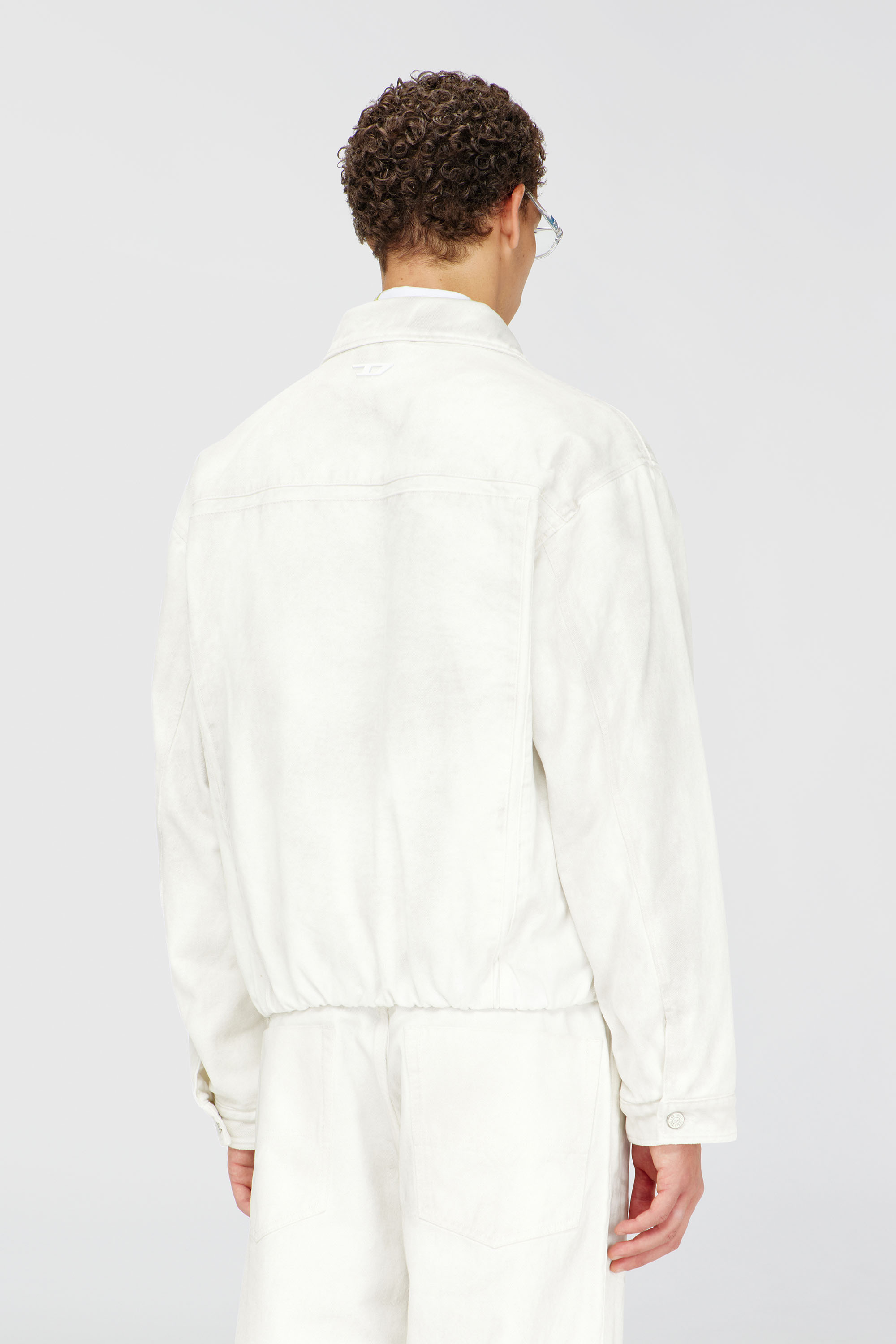 Diesel - D-MORVI-FSJ1, Chaqueta vaquera el&aacute;stica Hombre in Blanco - 4