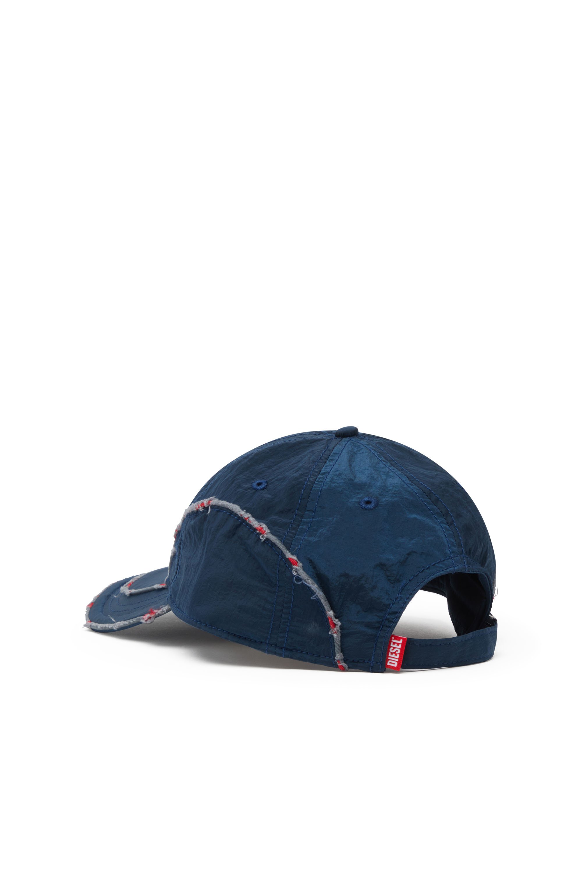 Diesel - C-ONNOR, Gorra de béisbol de nailon arrugado con una D a tono Hombre in Azul marino - 2