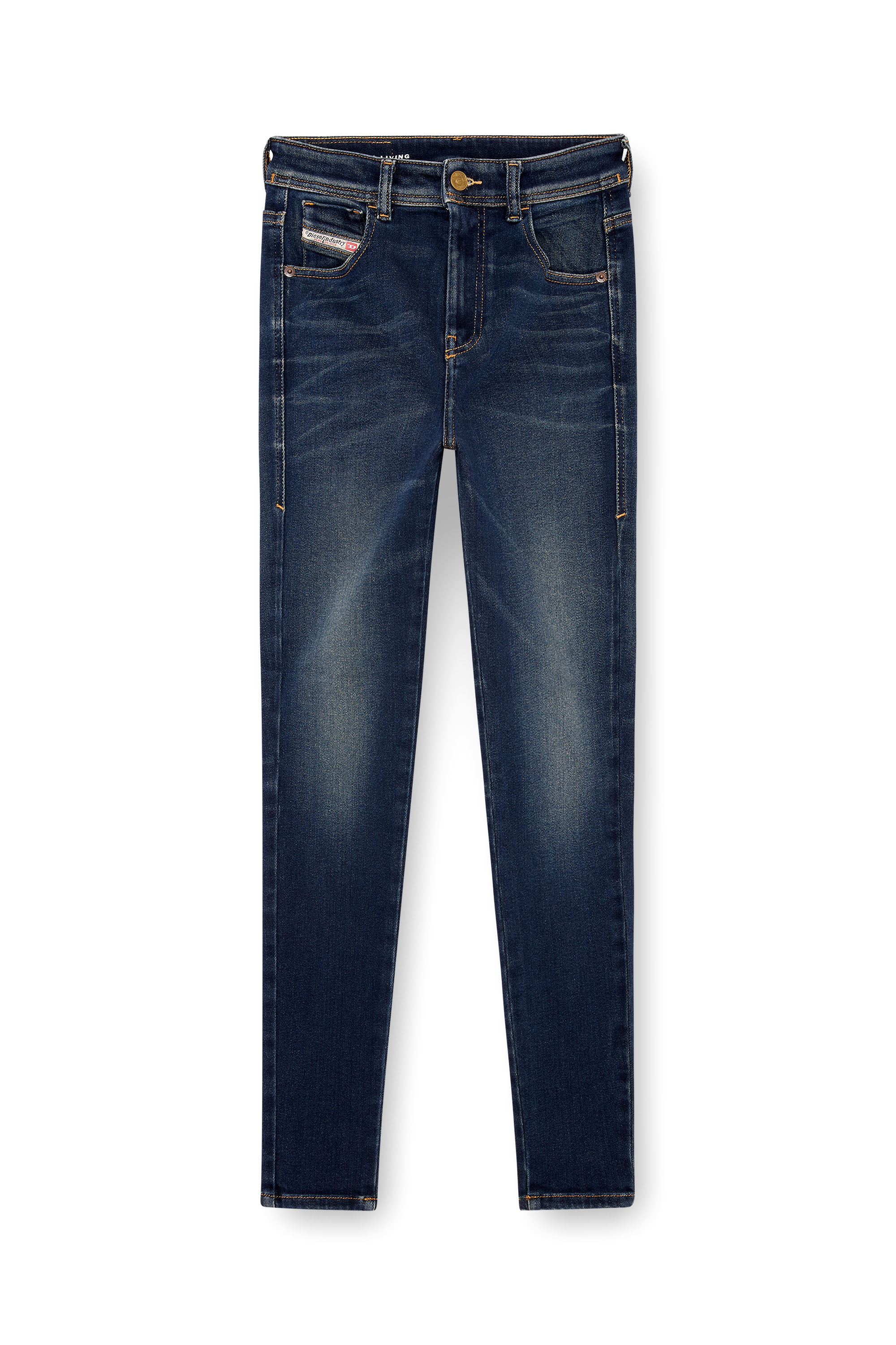 Diesel - Skinny Jeans 1984 Slandy-High 09J11 Mujer, Azul Oscuro - 3