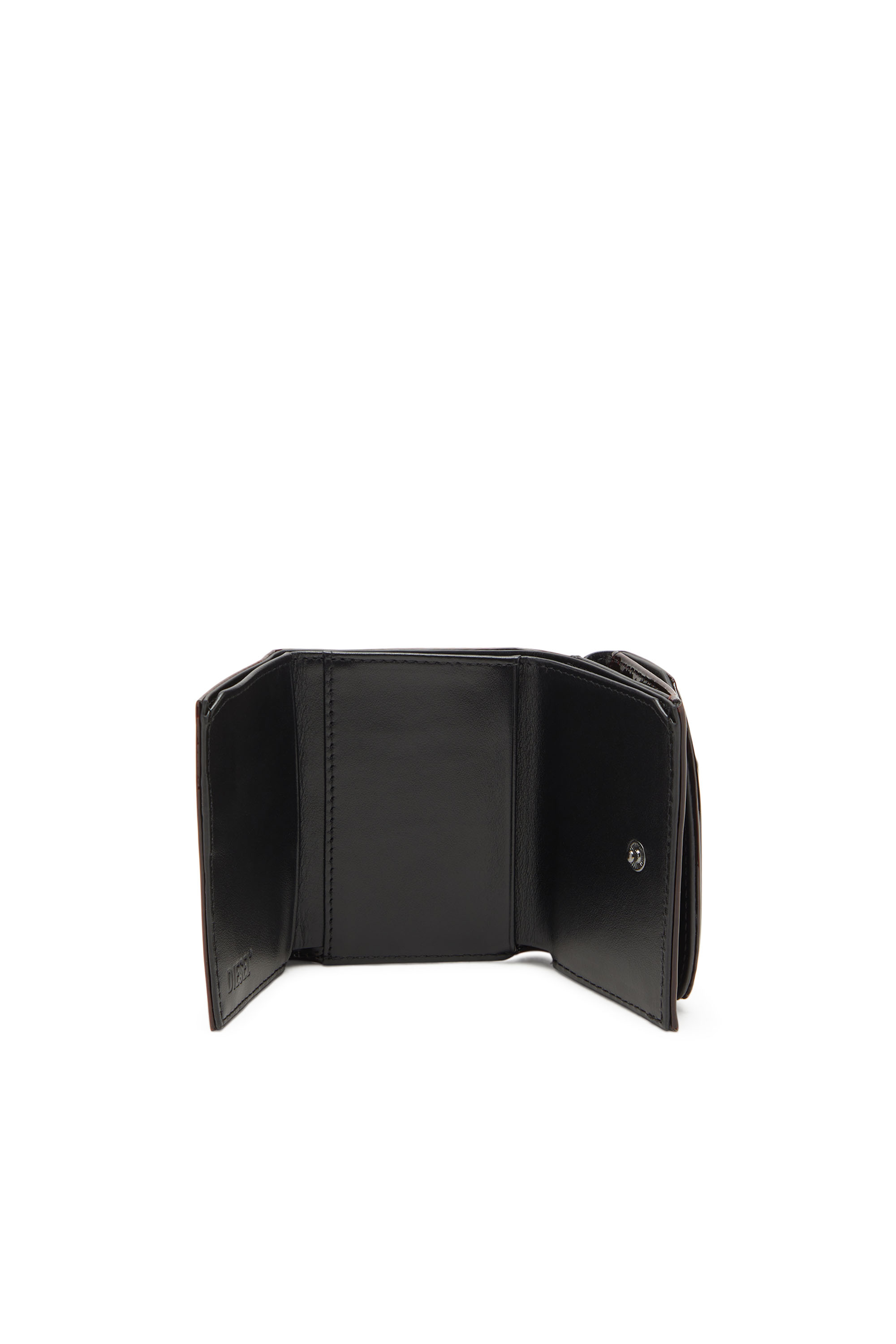 Diesel - 1DR  TRI FOLD COIN XS II, Cartera que se pliega en tres de poliuretano líquido Mujer in Rojo - 3