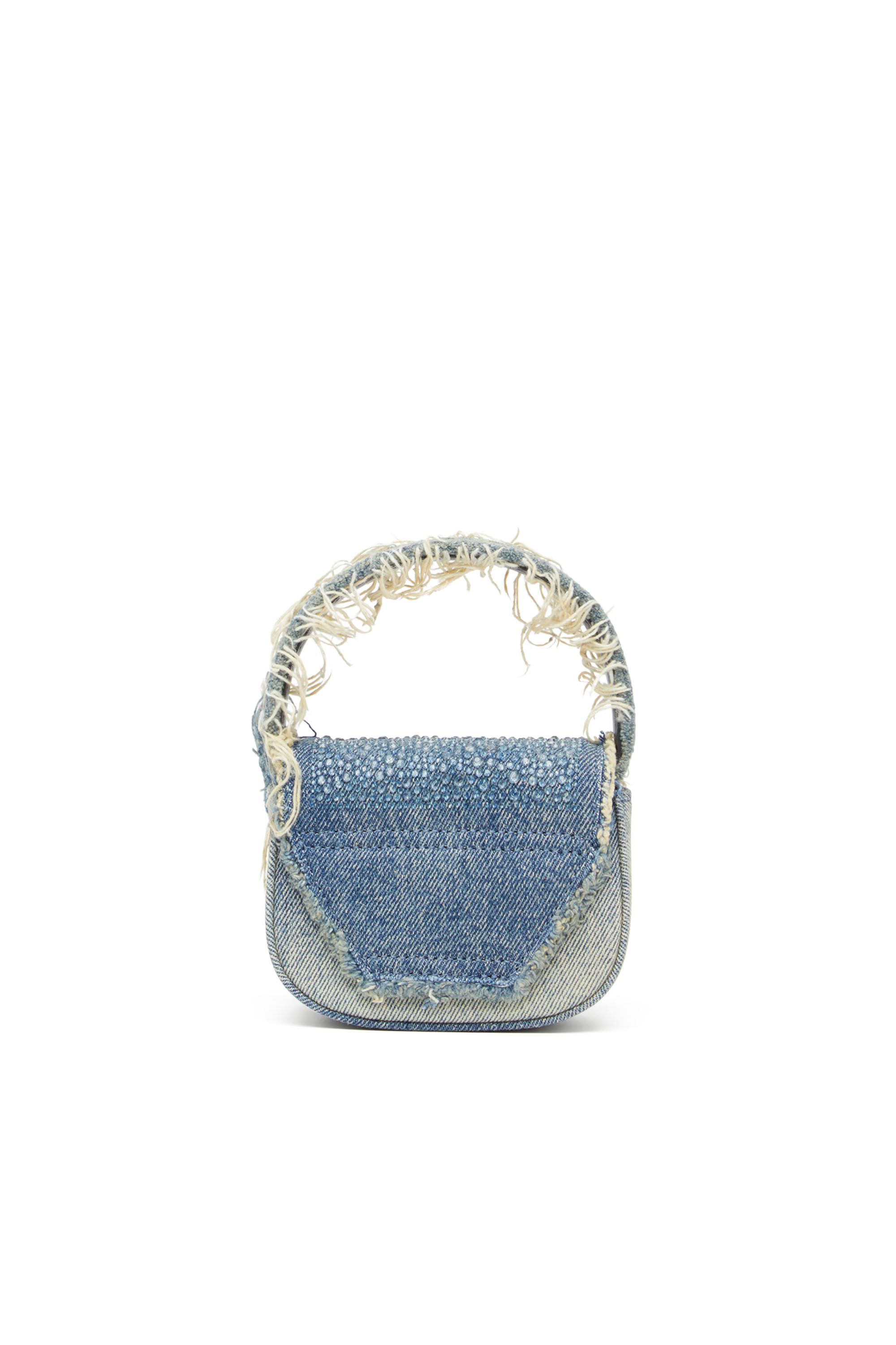 Diesel - 1DR XS, 1DR XS-Minibolso ic&oacute;nico de denim con cristales Mujer in Azul marino - 3