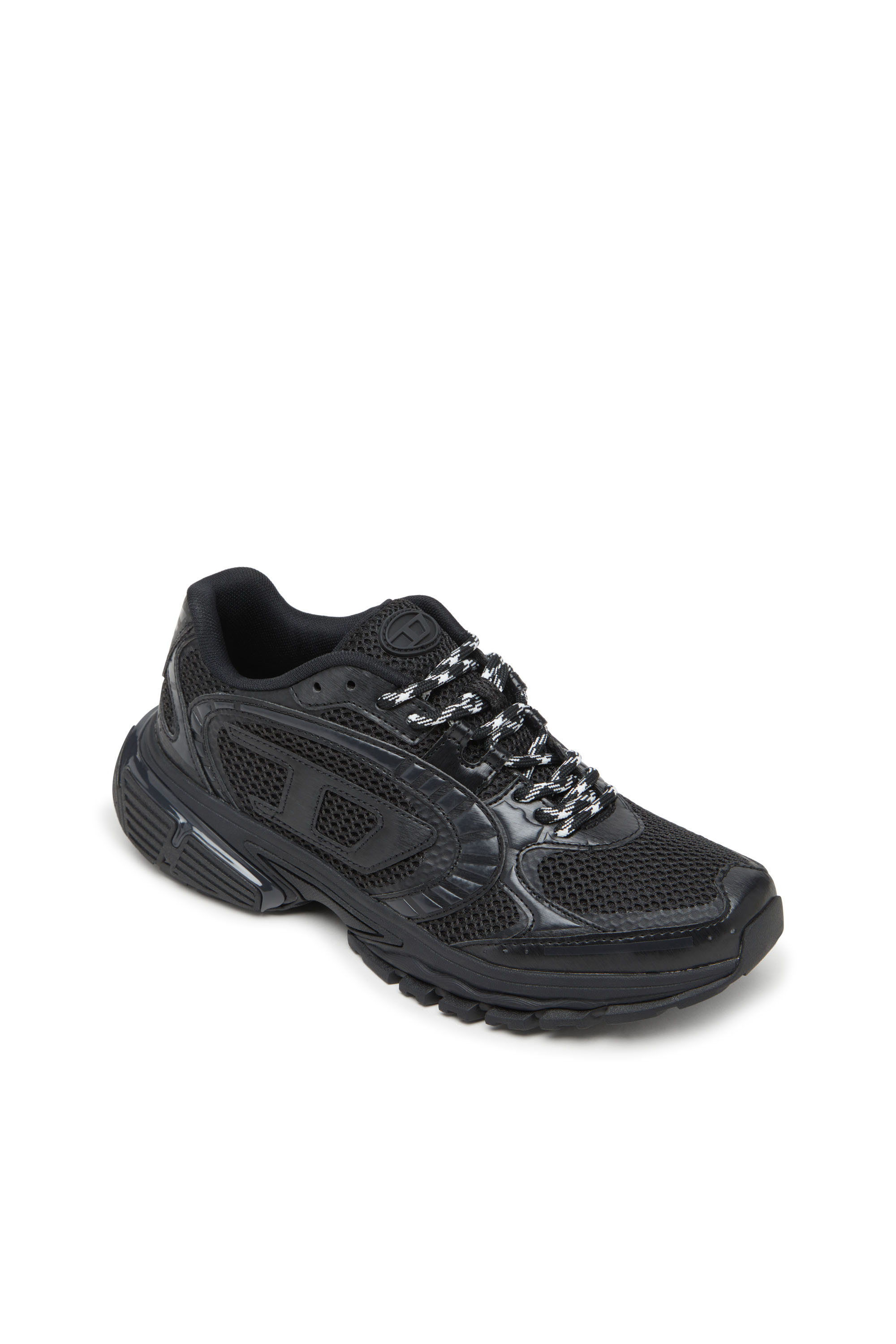 Diesel - S-PRO-V-DENSE LOW, Deportivas de malla con logotipo Oval D Hombre in Negro - 6