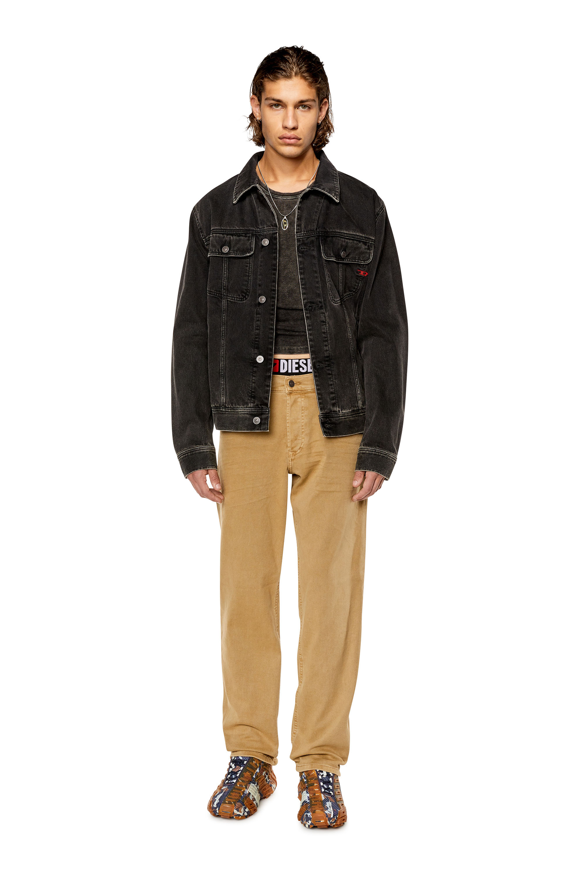 Diesel - Tapered Jeans 2023 D-Finitive 0QWTY, Marrón Claro - Image 1