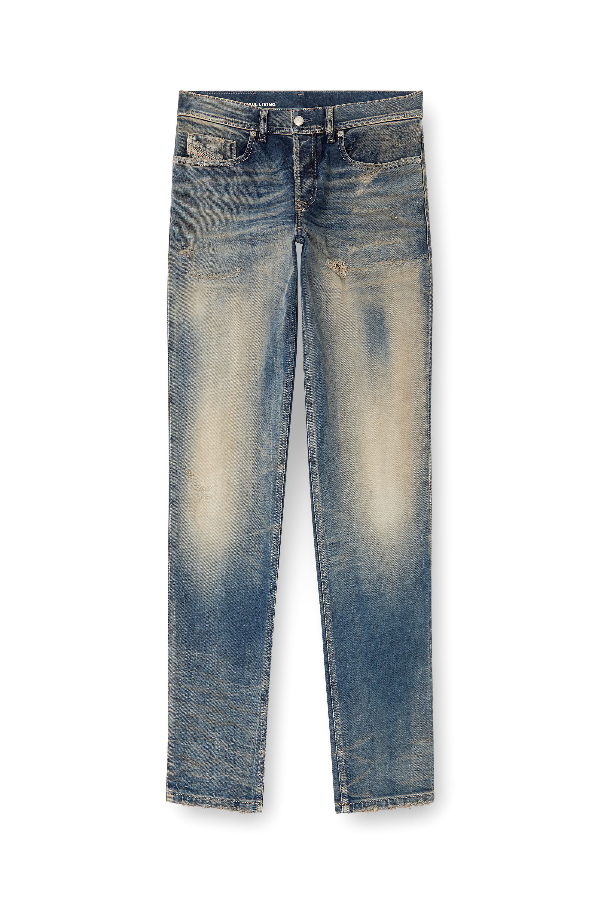 Diesel - Regular Jeans 2023 D-Finitive 09M18 Hombre, Azul medio - 2