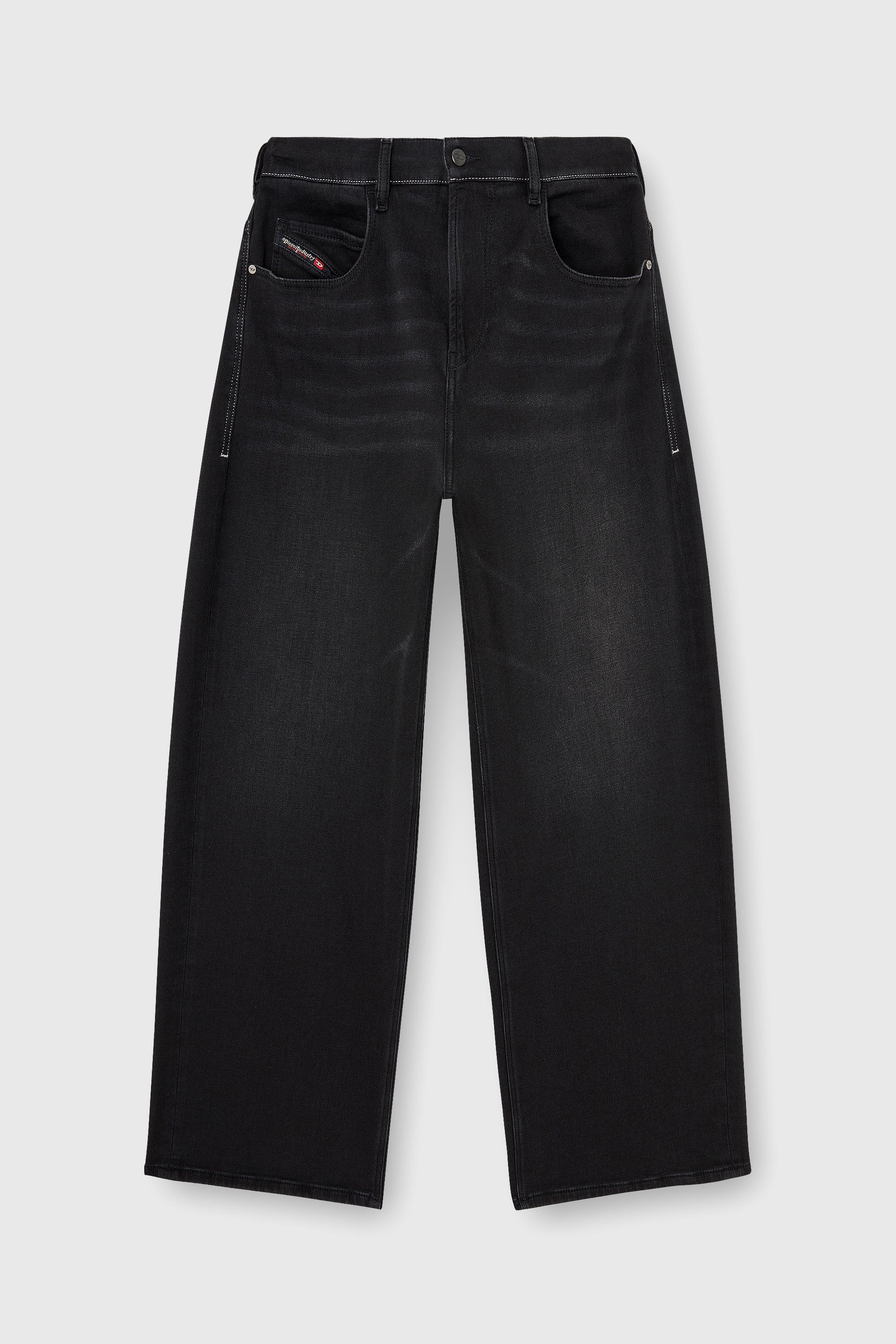 Diesel - Relaxed 2097 D-Enim-M Joggjeans&reg; 09P90 Unisex, Negro/Gris oscuro - 2