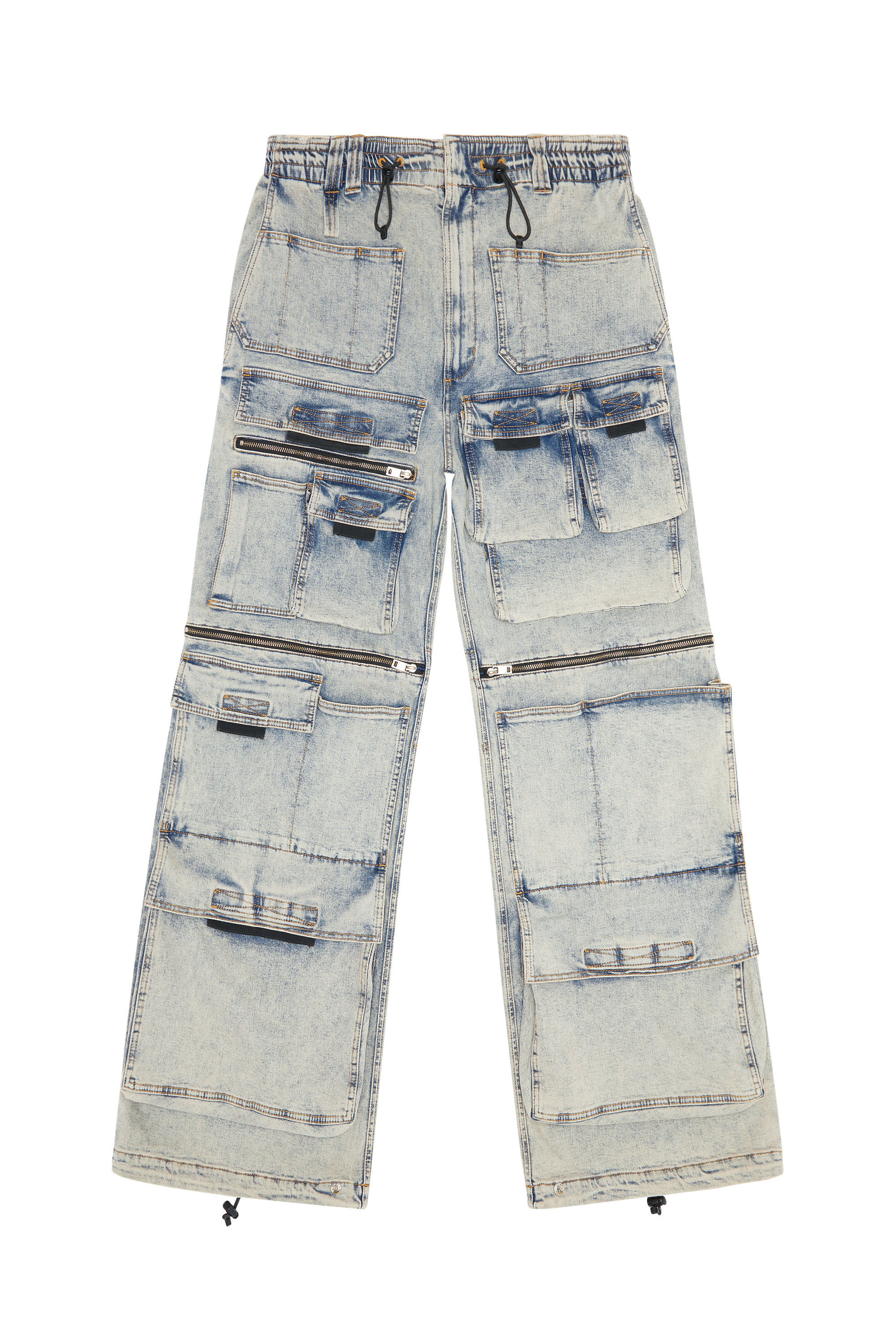 Diesel - D-Onlypockets 09F12 Straight Jeans, Azul medio - Image 1