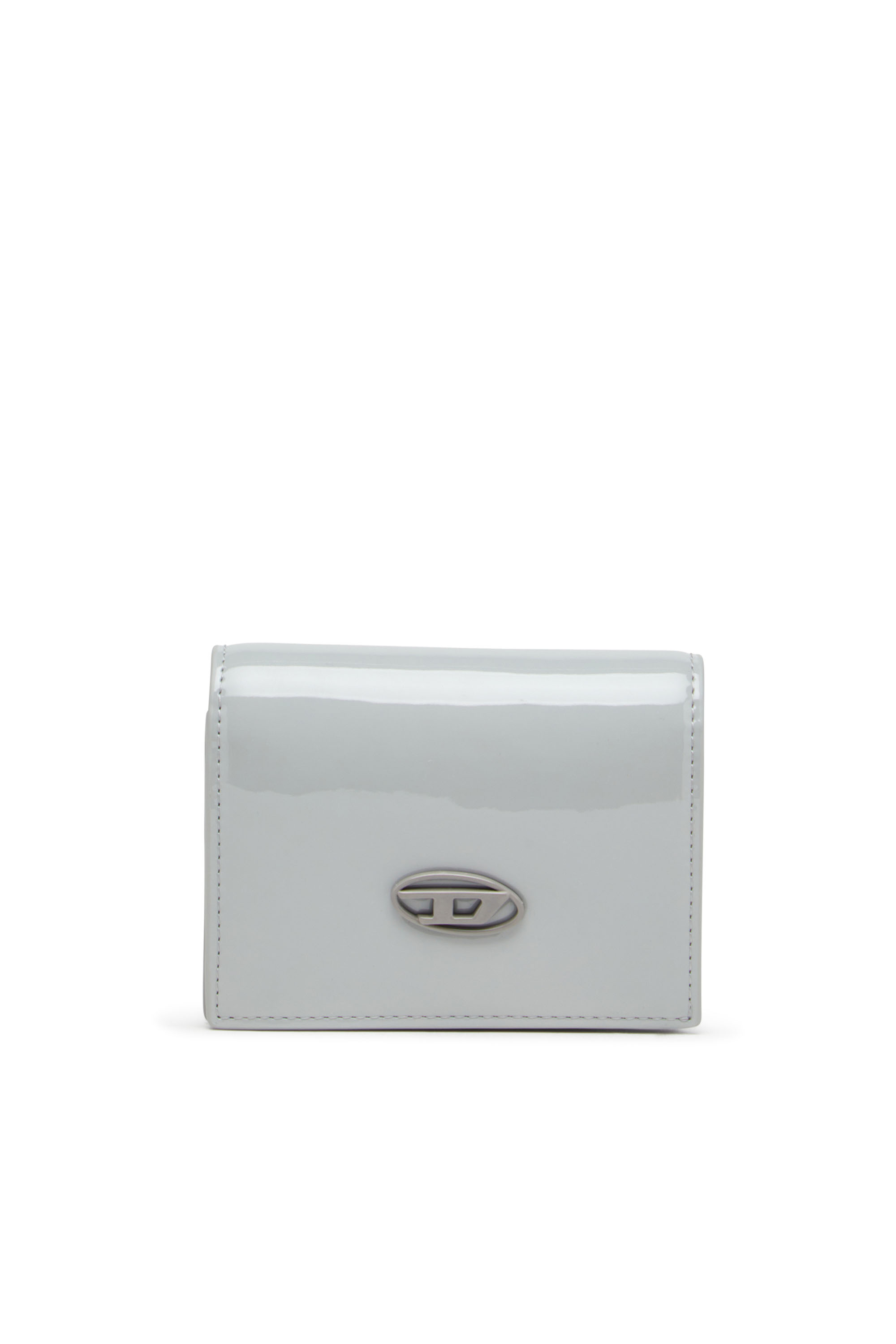 Diesel - PLAY BI FOLD III, Cartera de poliuretano brillante Mujer in Gris - 1