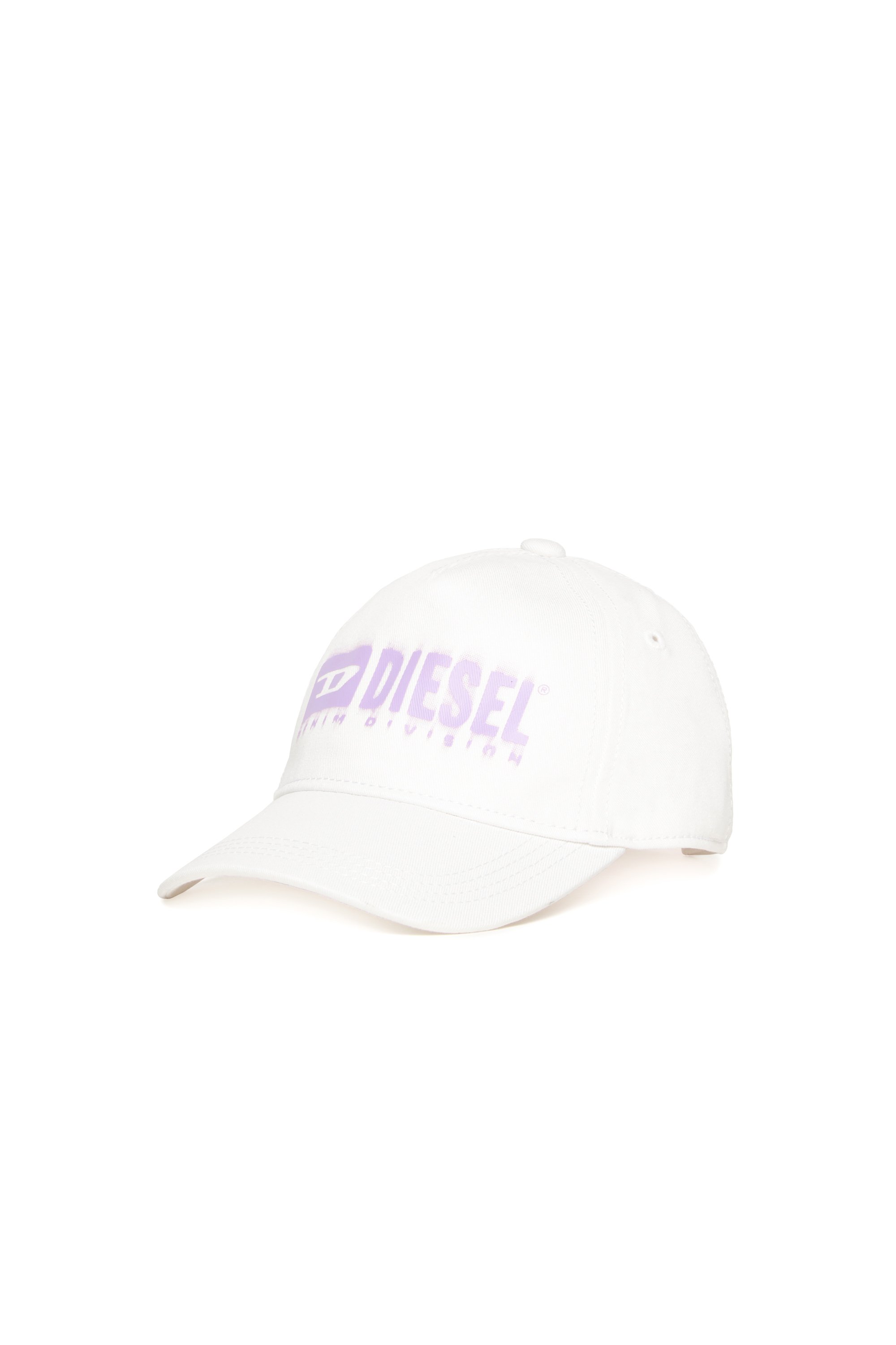 Diesel - FPRITTILB, Gorra de béisbol en denim con logotipo degradado Unisex in Blanco - 1