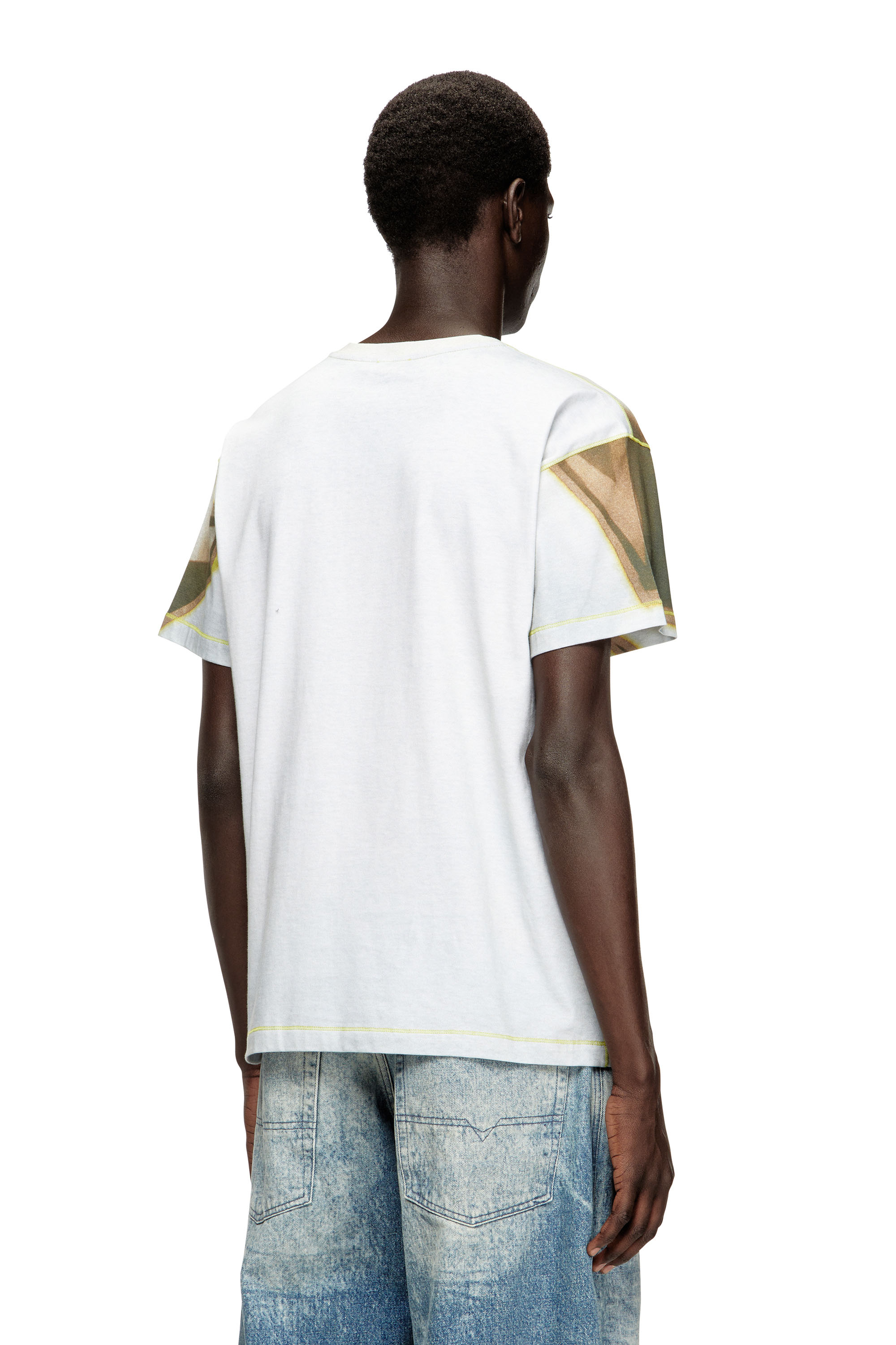 Diesel - T-NORM-SHOW, Camiseta con estampado de grafiti Hombre in Multicolor - 4