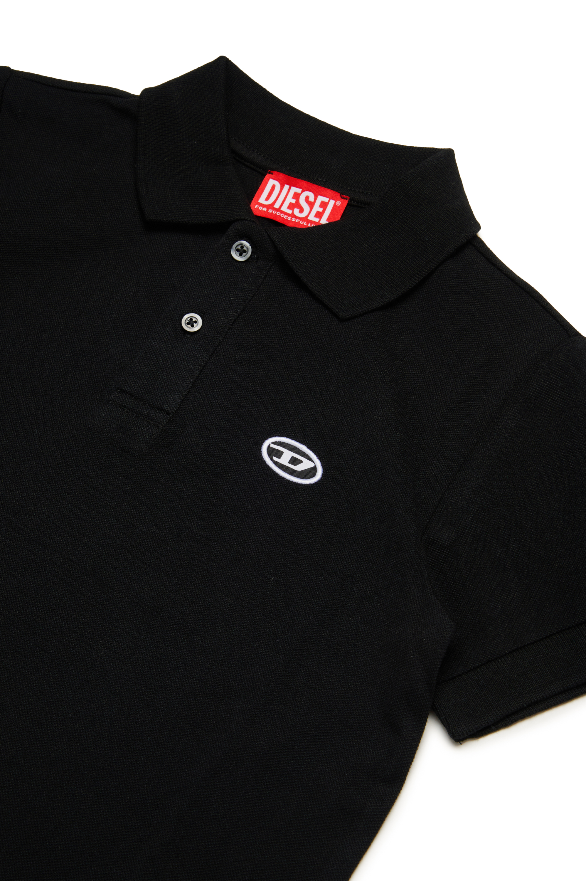 Diesel - TSMITHDOVALPJ, Polo de algodón orgánico Hombre in Negro - 3