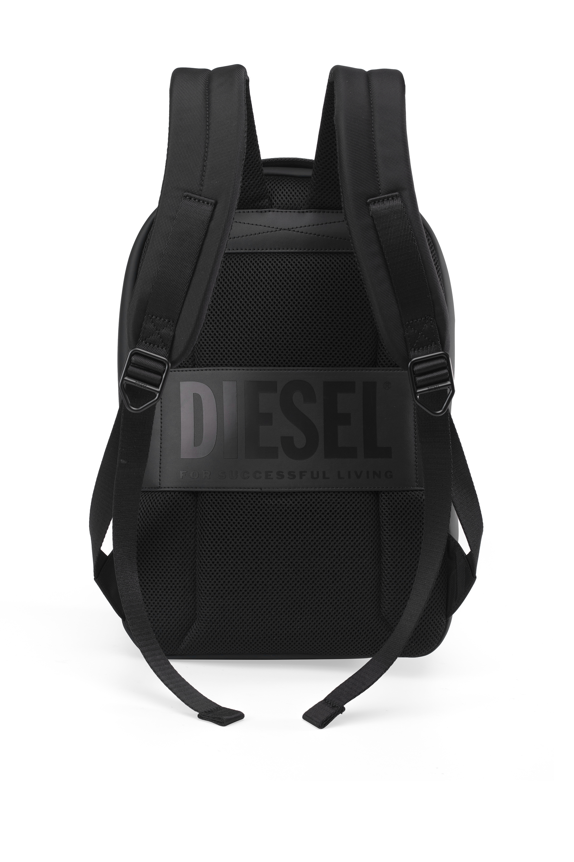 Diesel - DIESEL ALUMINUM BACKPACK DSB003, Mochila empresarial funcional Unisex in Negro - 2