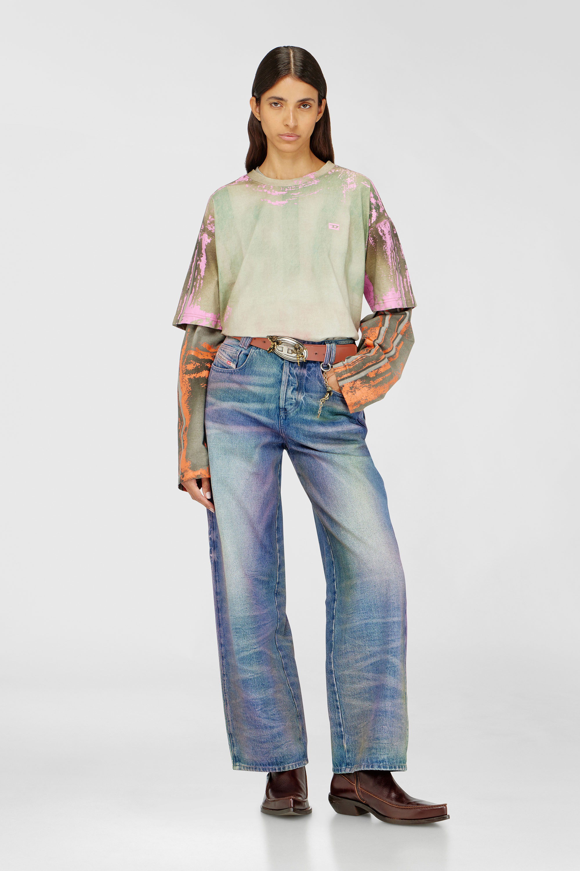 Diesel - Relaxed Jeans 1982 D-Hakou 007FW Unisex, Azul medio - 7
