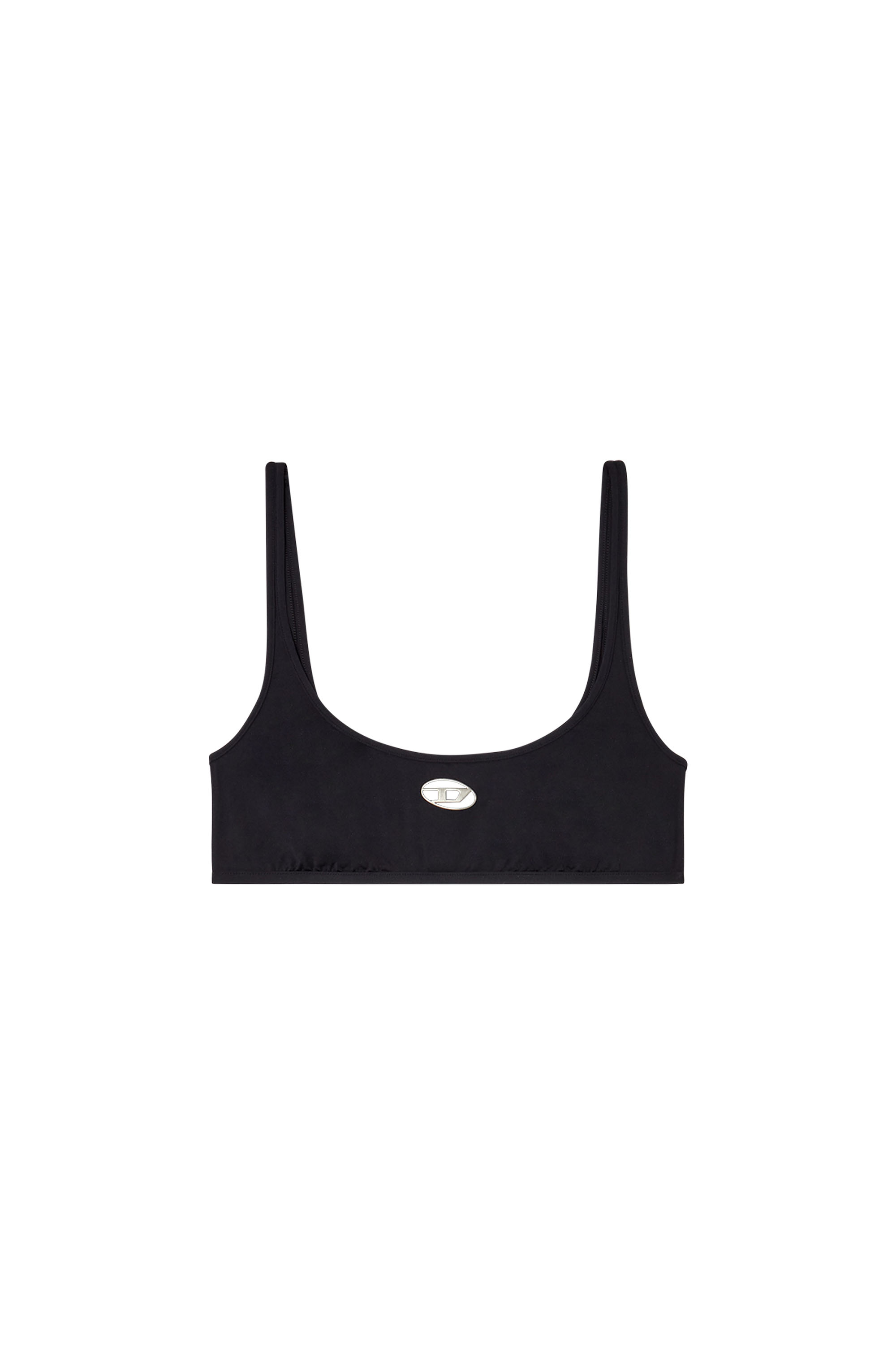 Diesel - KELSI-UTLT, Bralette de encaje jacquard con Oval D Mujer in Negro - 4